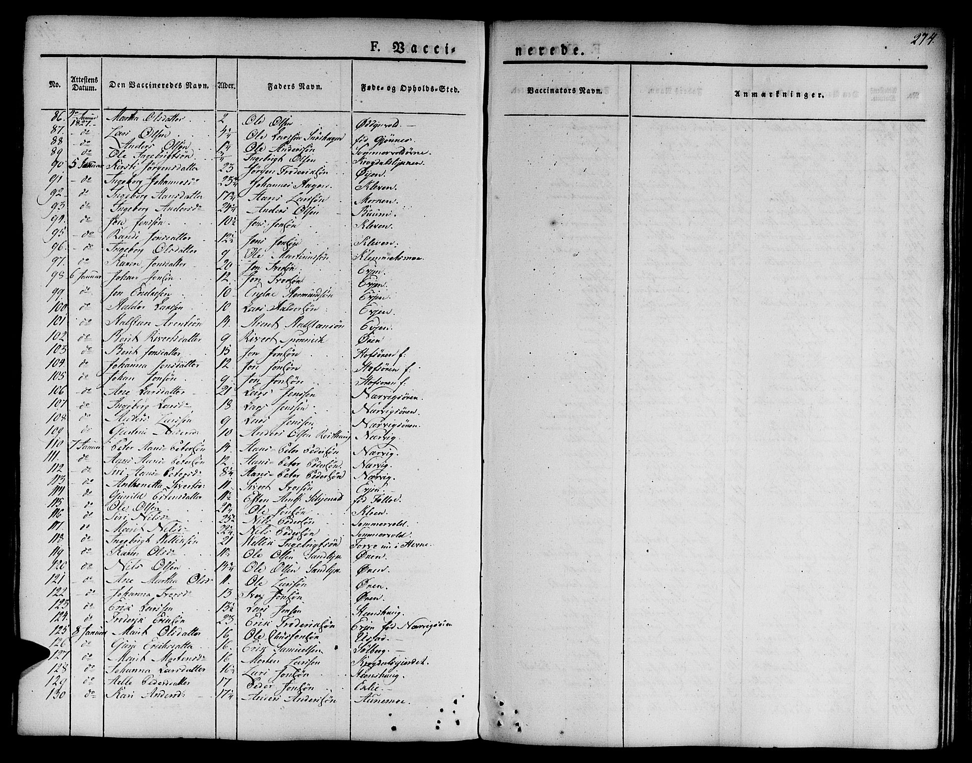 Ministerialprotokoller, klokkerbøker og fødselsregistre - Sør-Trøndelag, AV/SAT-A-1456/668/L0804: Parish register (official) no. 668A04, 1826-1839, p. 274