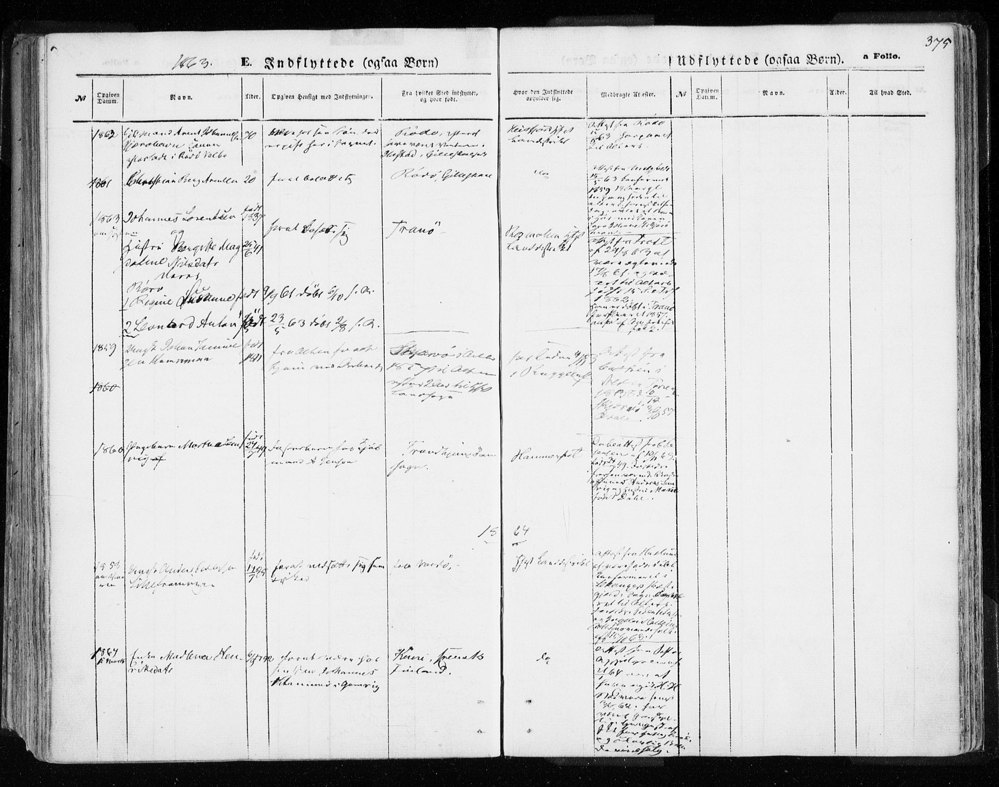 Hammerfest sokneprestkontor, SATØ/S-1347/H/Ha/L0005.kirke: Parish register (official) no. 5, 1857-1869, p. 375