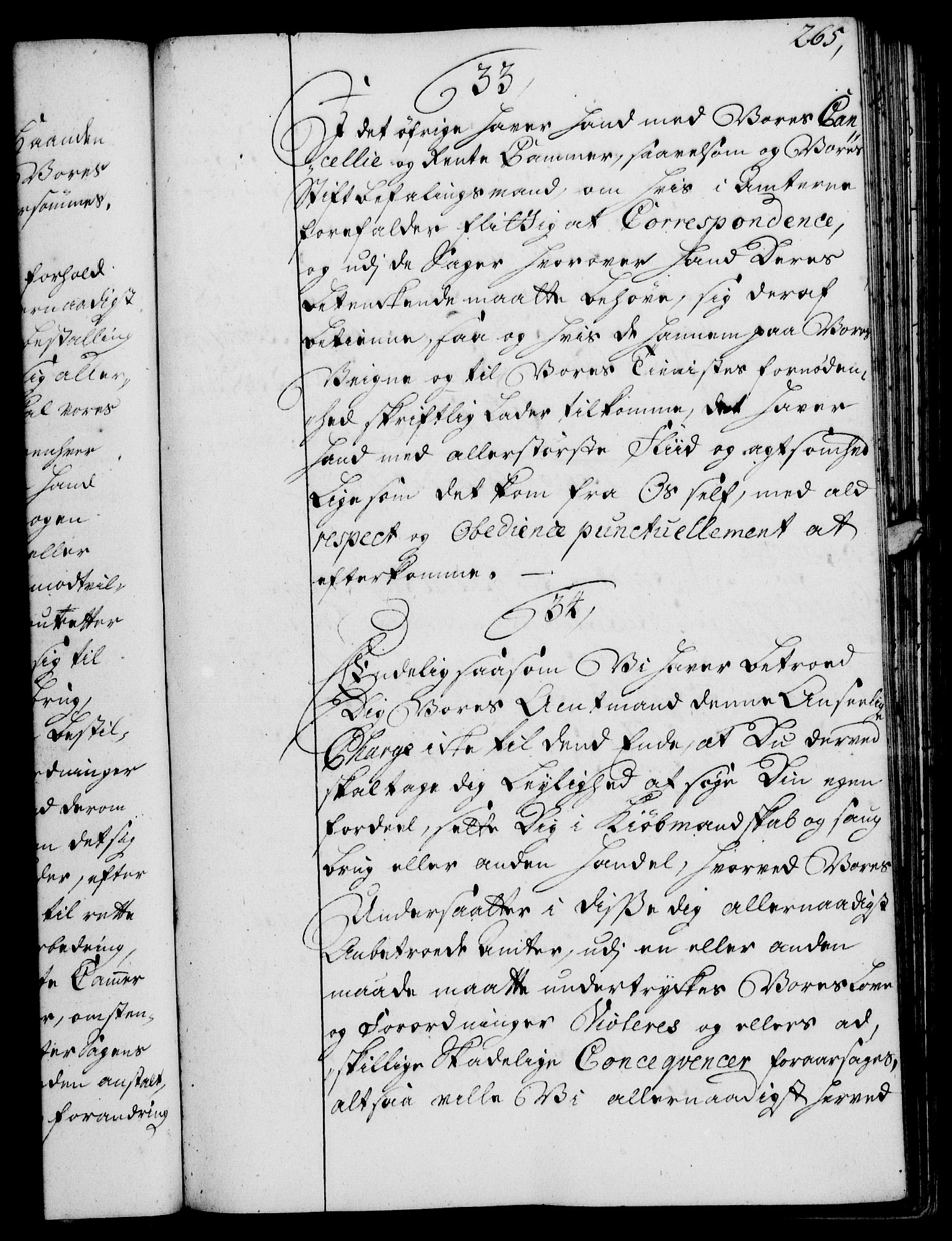 Rentekammeret, Kammerkanselliet, RA/EA-3111/G/Gg/Ggi/L0002: Norsk instruksjonsprotokoll med register (merket RK 53.35), 1729-1751, p. 265