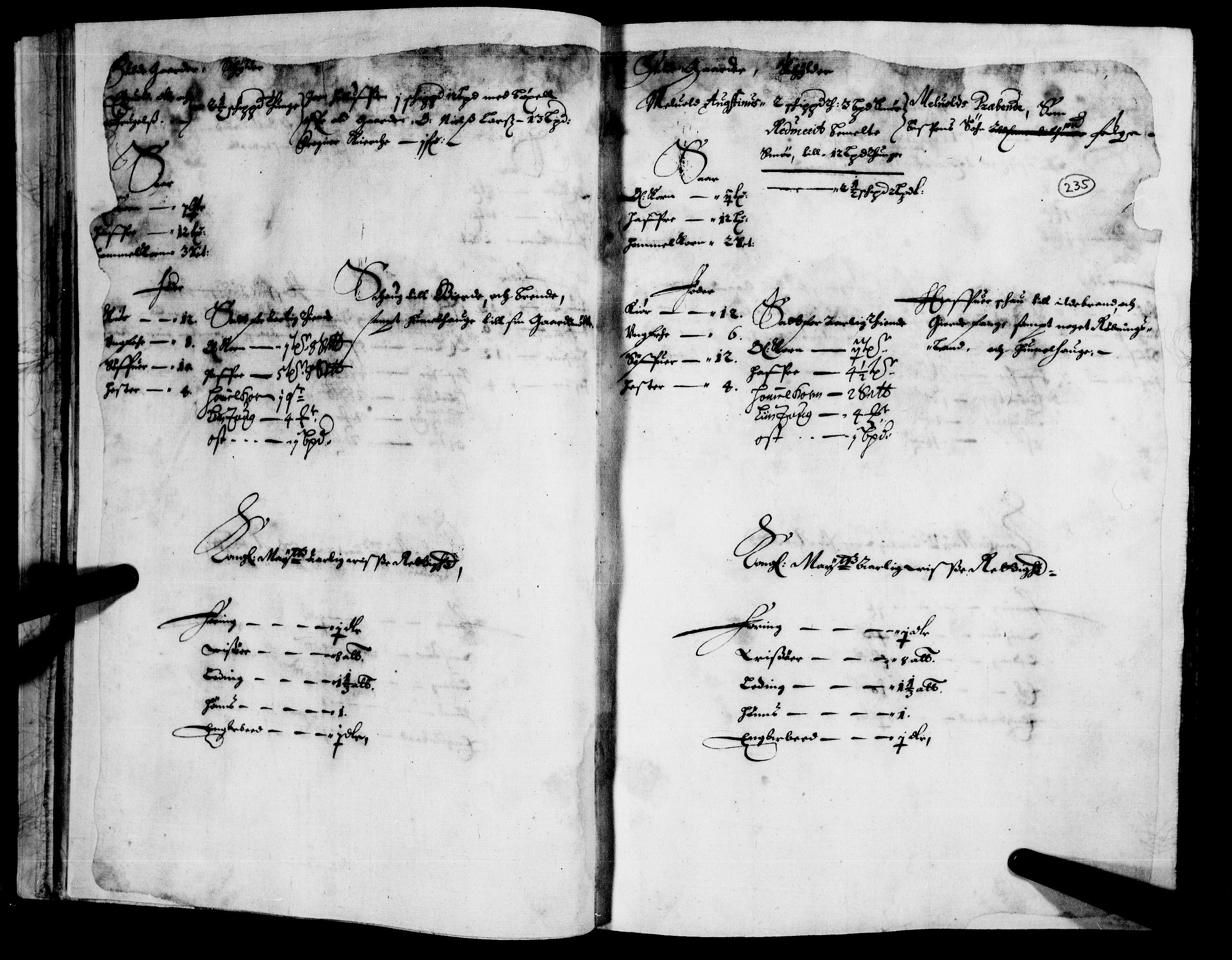 Rentekammeret inntil 1814, Realistisk ordnet avdeling, AV/RA-EA-4070/N/Nb/Nba/L0008: Nedre Romerike fogderi, 2. del, 1666, p. 234b-235a