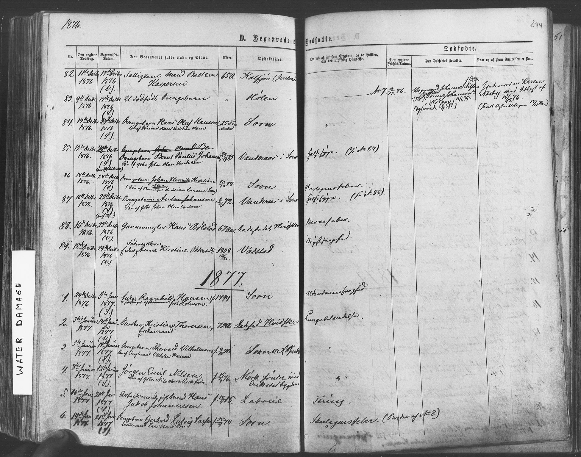 Vestby prestekontor Kirkebøker, SAO/A-10893/F/Fa/L0008: Parish register (official) no. I 8, 1863-1877, p. 244