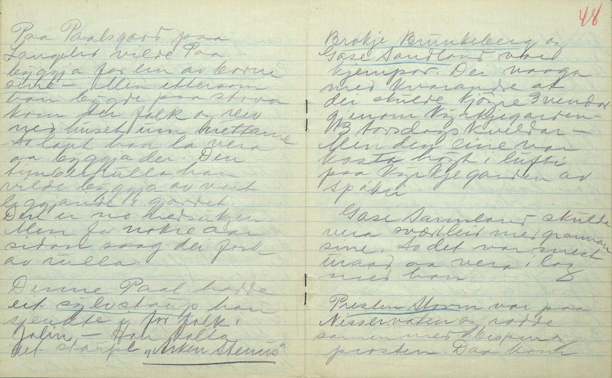 Rikard Berge, TEMU/TGM-A-1003/F/L0017/0003: 551-599 / 553 Kviteseid soge, Signe Vesterdal, 1918, p. 47-48