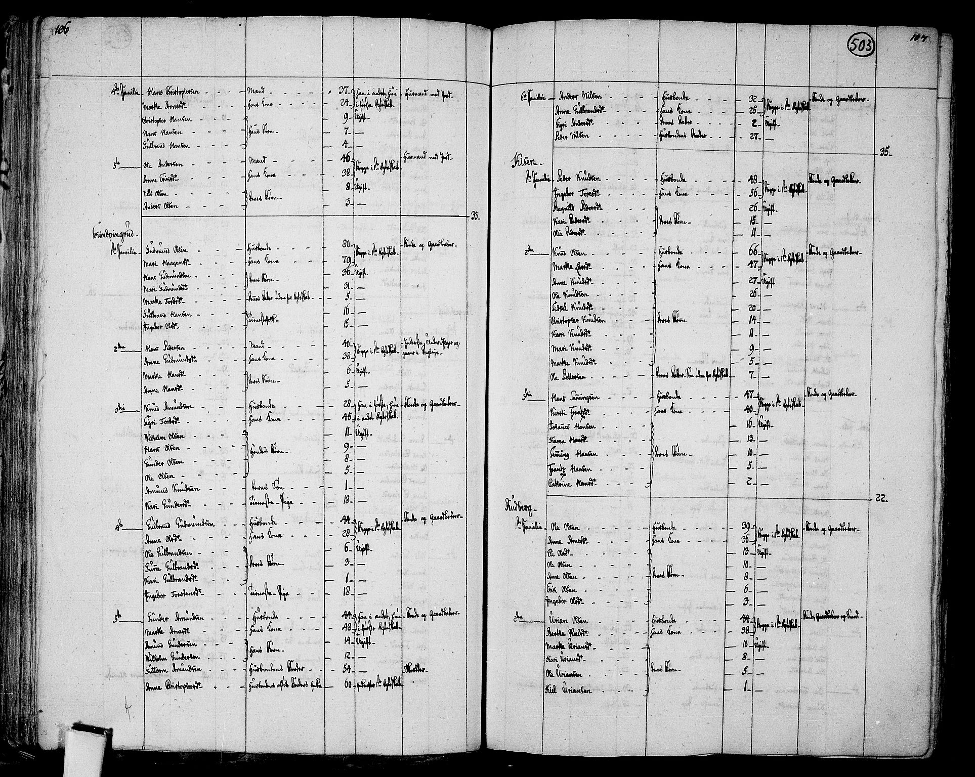 RA, 1801 census for 0421P Vinger, 1801, p. 502b-503a