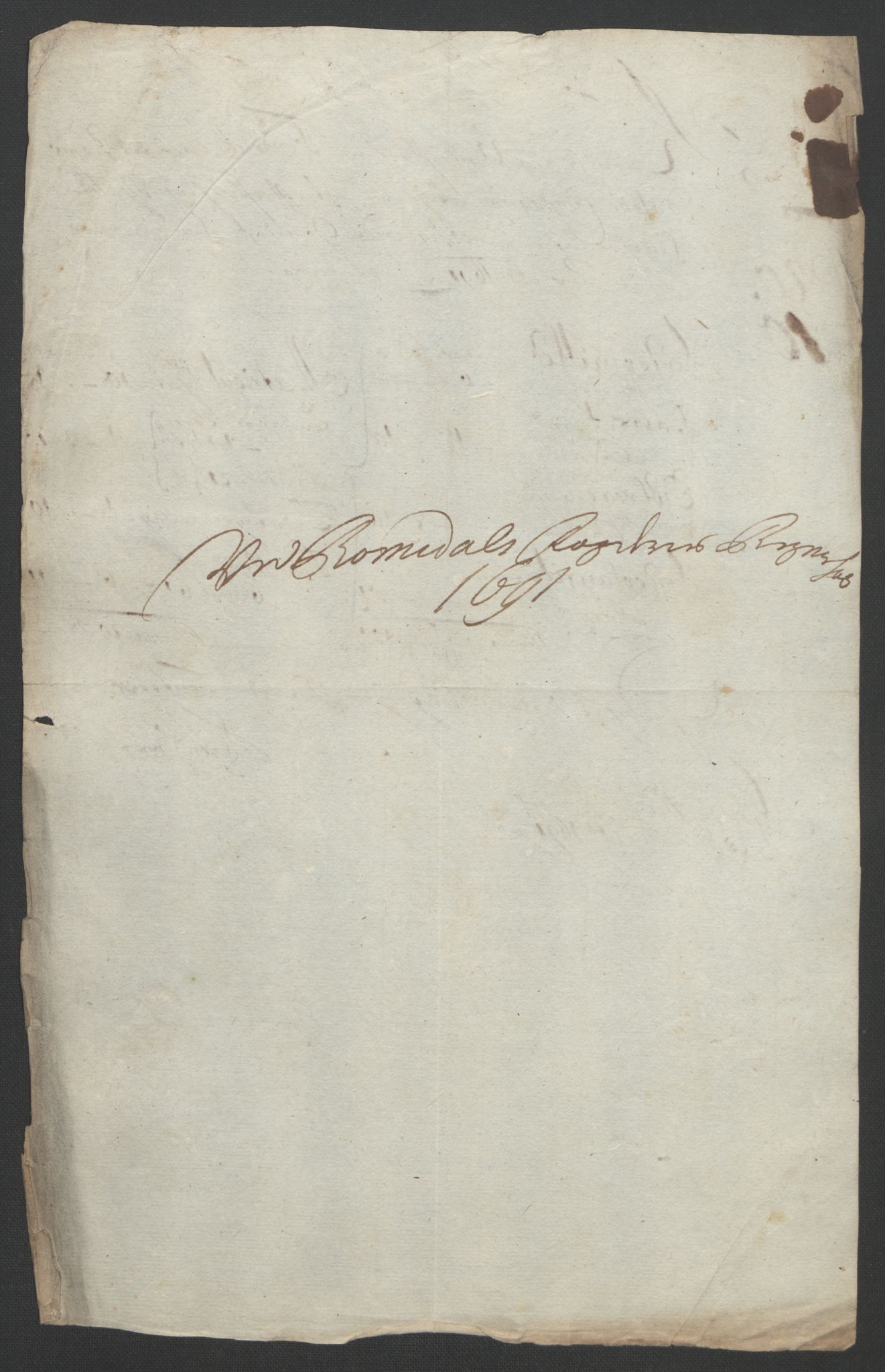 Rentekammeret inntil 1814, Reviderte regnskaper, Fogderegnskap, AV/RA-EA-4092/R55/L3649: Fogderegnskap Romsdal, 1690-1691, p. 356