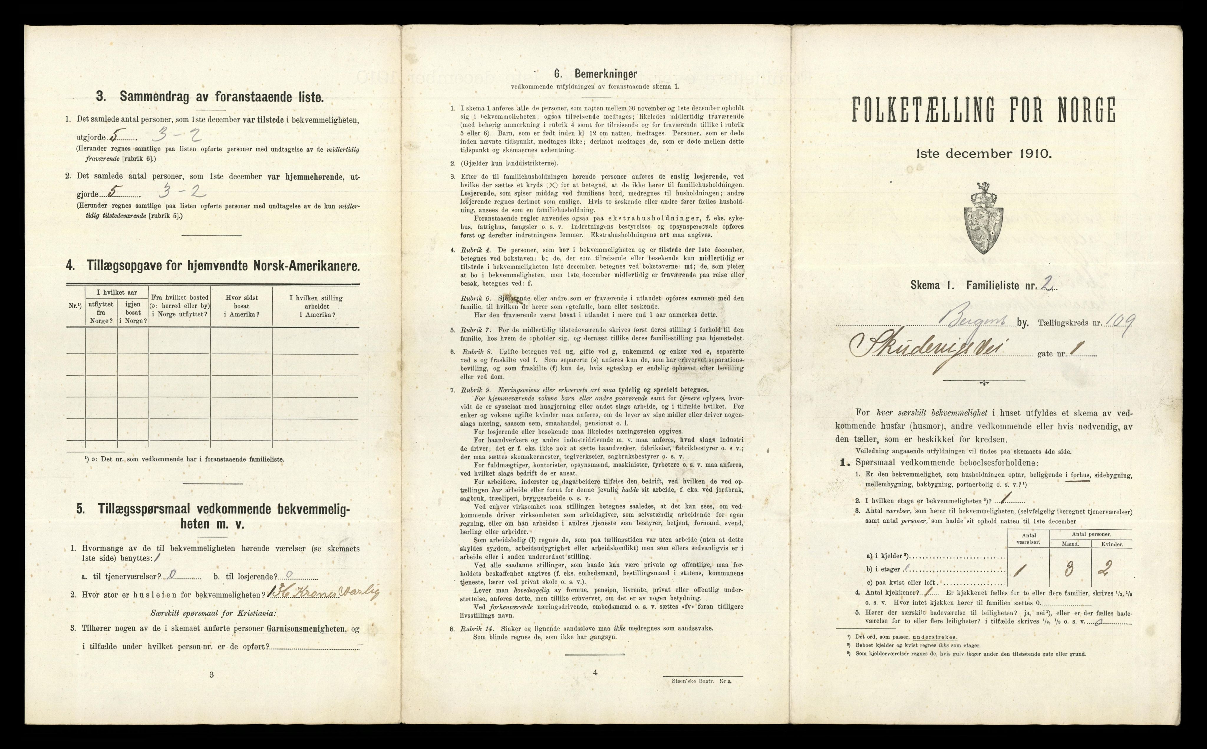 RA, 1910 census for Bergen, 1910, p. 38143