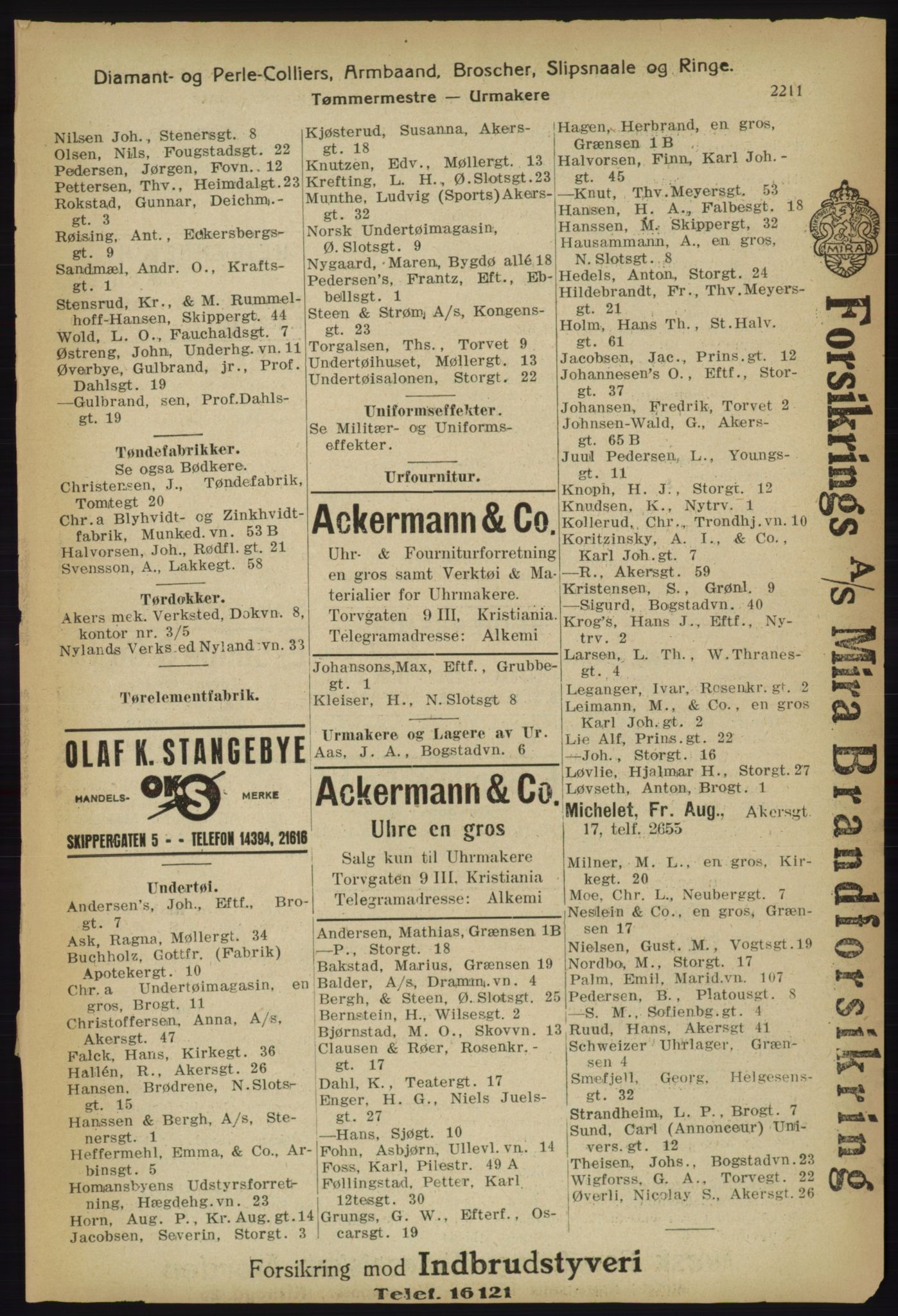 Kristiania/Oslo adressebok, PUBL/-, 1918, p. 2364