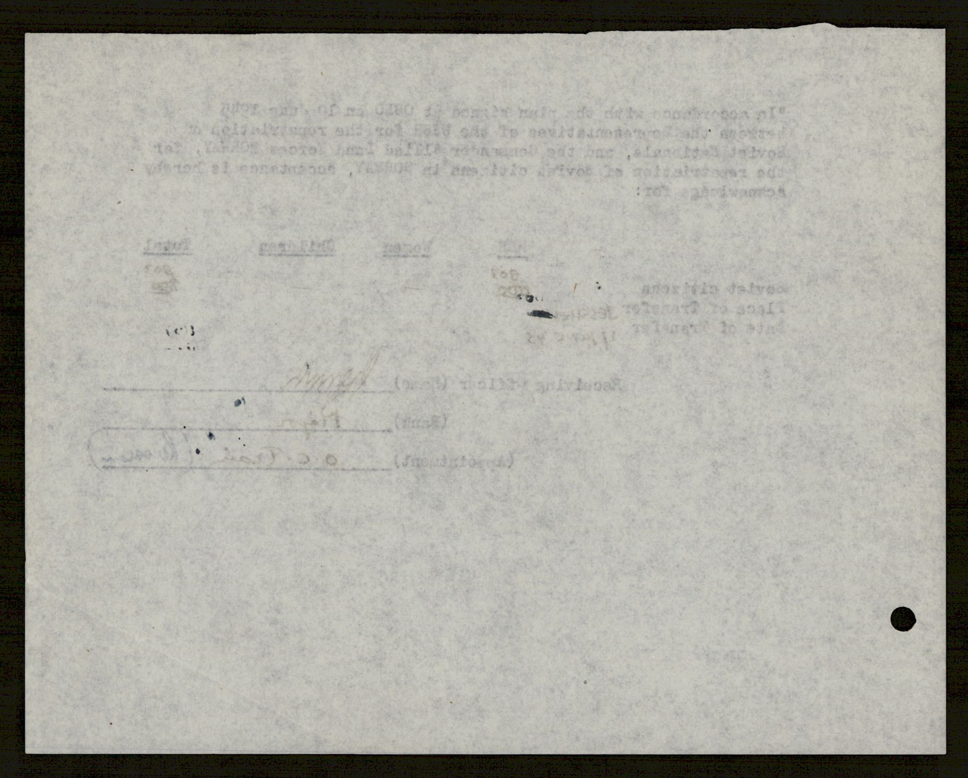 Flyktnings- og fangedirektoratet, Repatrieringskontoret, AV/RA-S-1681/D/Db/L0021: Displaced Persons (DPs) og sivile tyskere, 1945-1948, p. 526