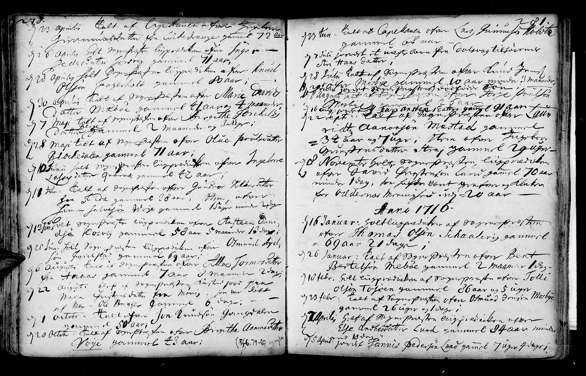 Oddernes sokneprestkontor, SAK/1111-0033/F/Fa/Faa/L0001: Parish register (official) no. A 1, 1692-1718, p. 278-279