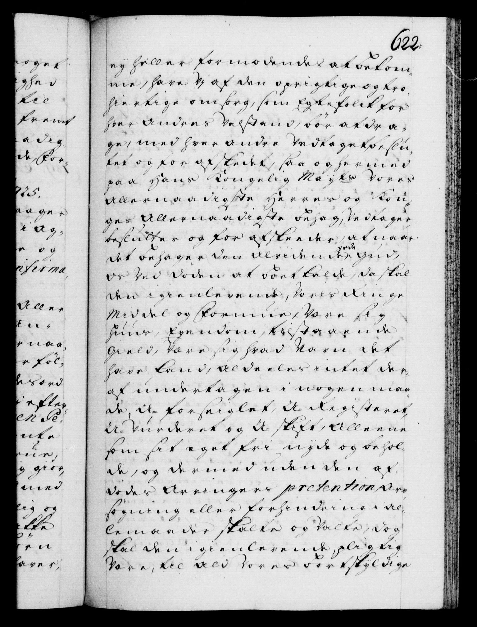 Danske Kanselli 1572-1799, RA/EA-3023/F/Fc/Fca/Fcaa/L0024: Norske registre, 1723-1725, p. 622a
