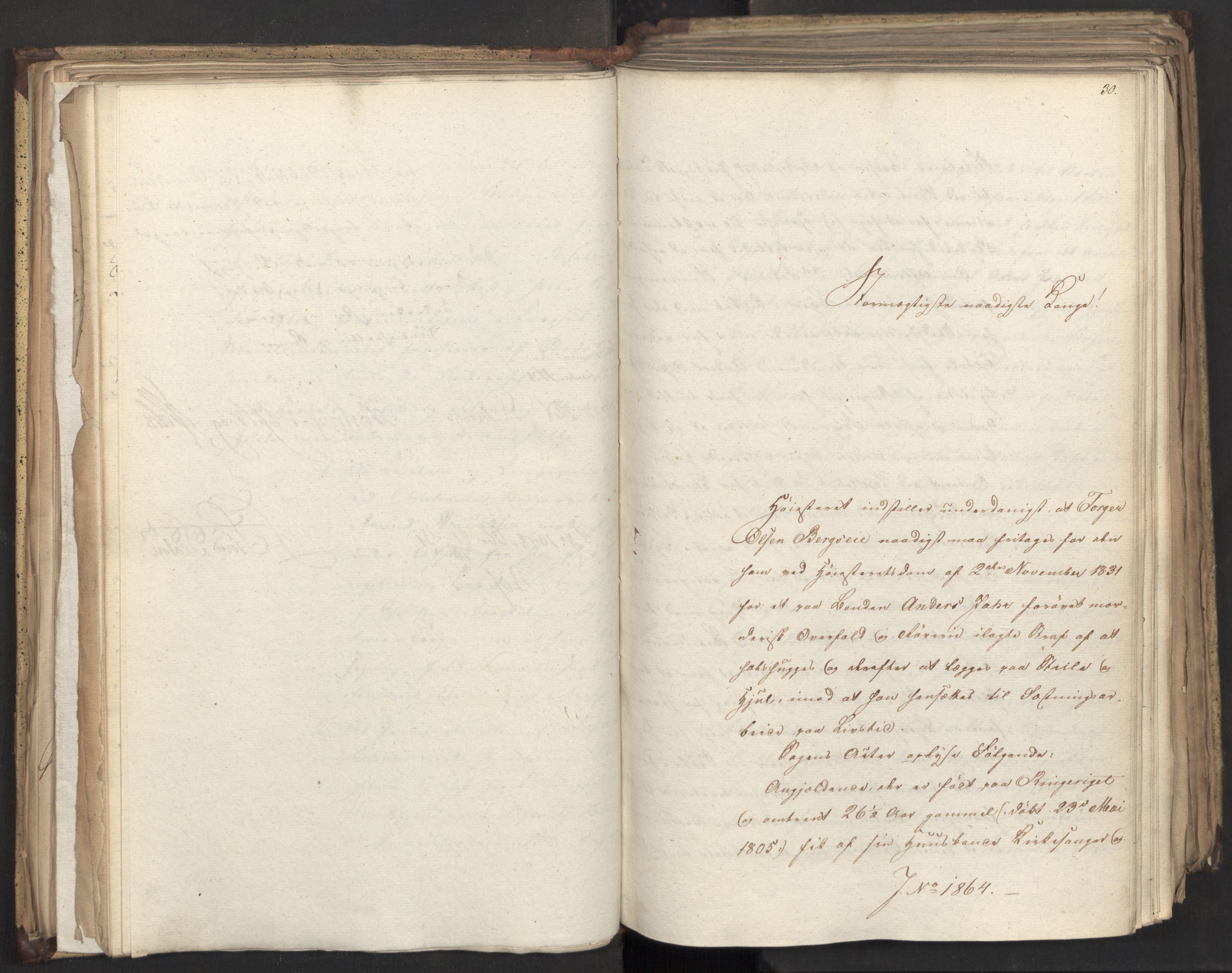 Statsrådsavdelingen i Stockholm, AV/RA-S-1003/D/Da/L0075: Regjeringsinnstillinger nr. 1840-1940, 1831, p. 84