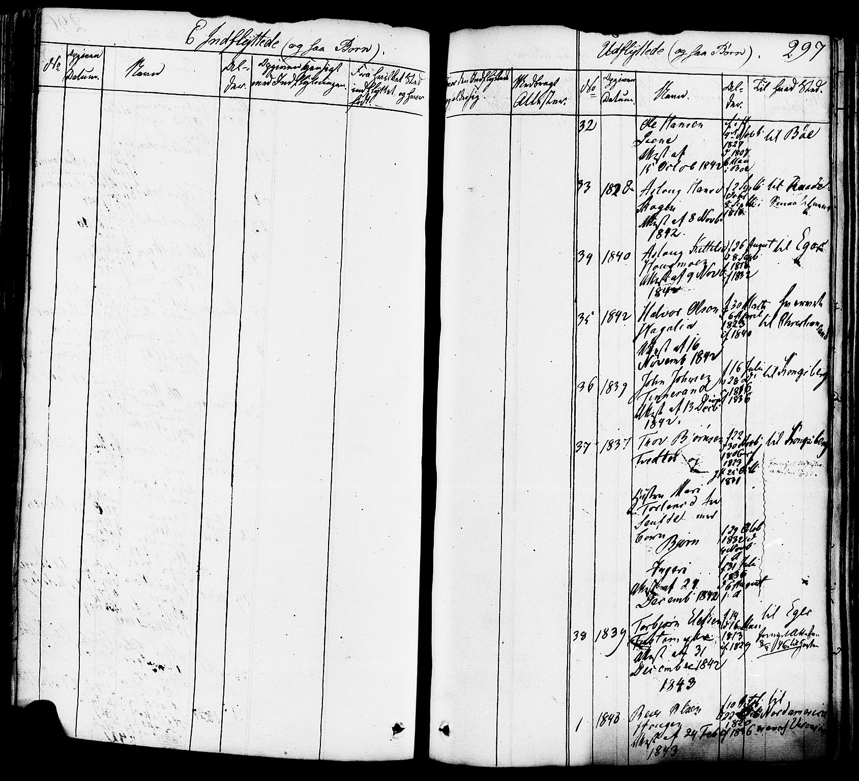Heddal kirkebøker, SAKO/A-268/F/Fa/L0006: Parish register (official) no. I 6, 1837-1854, p. 297