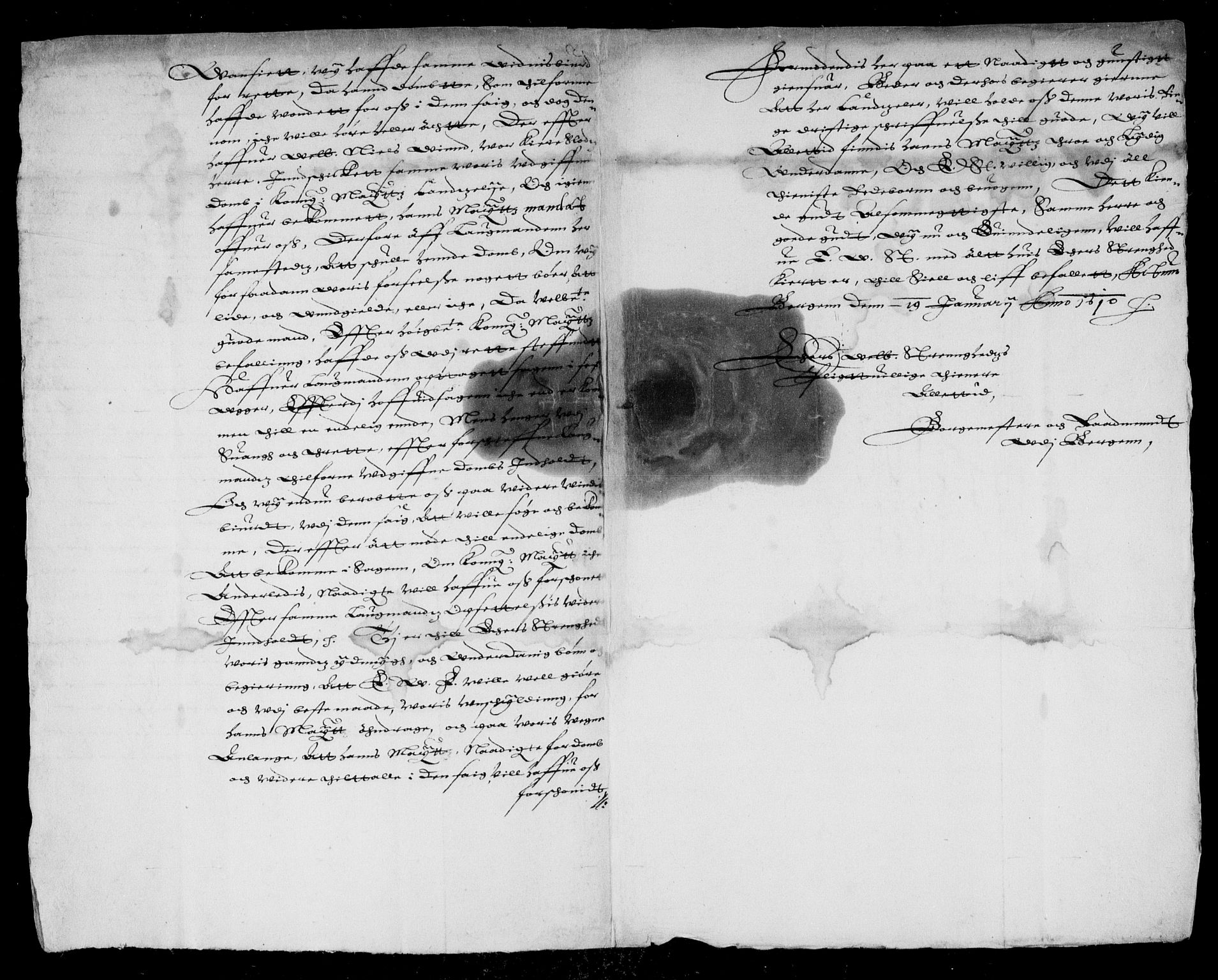 Danske Kanselli, Skapsaker, AV/RA-EA-4061/F/L0055: Skap 14, pakke 18A-18B, litra Ø, 1607-1704, p. 190