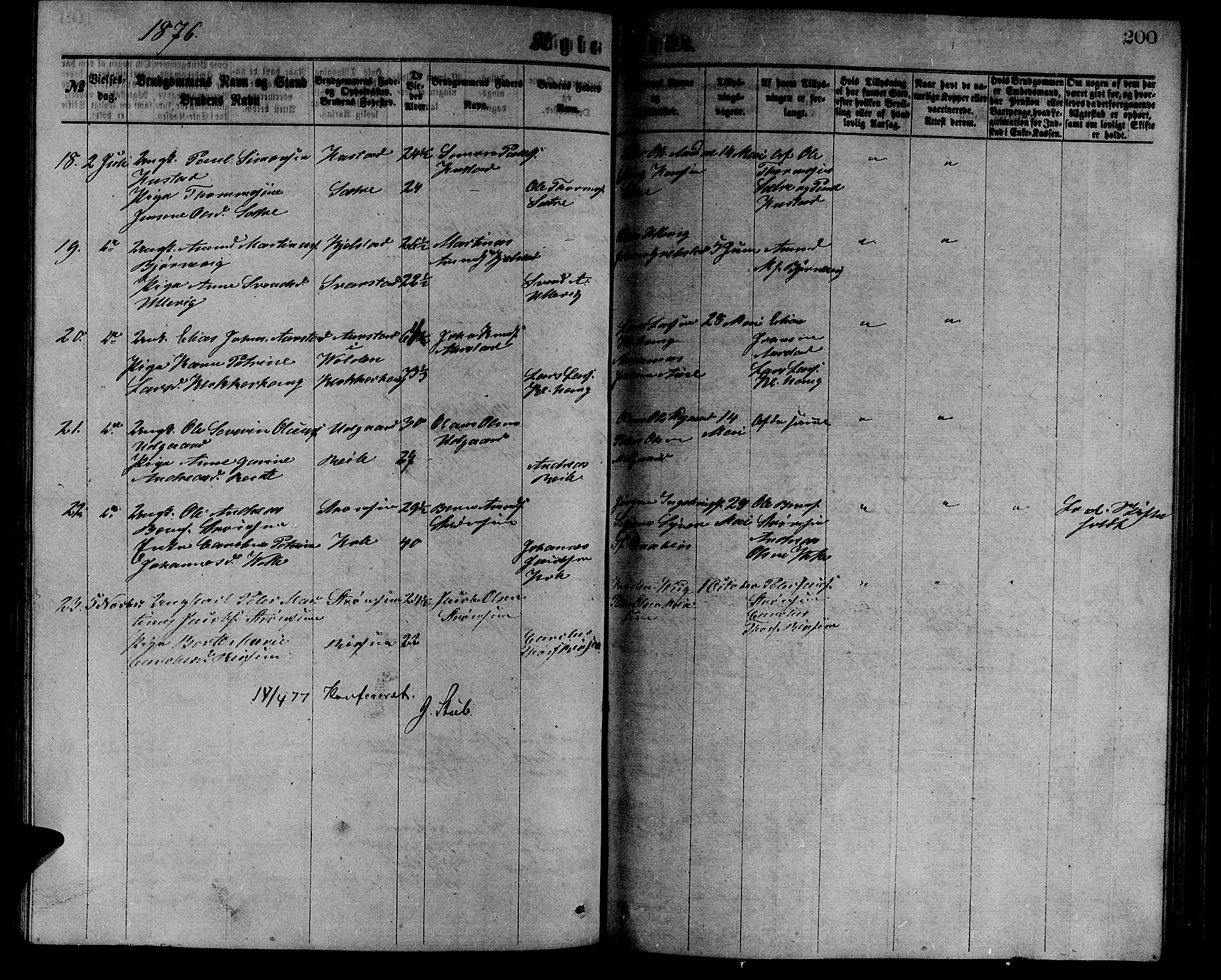 Ministerialprotokoller, klokkerbøker og fødselsregistre - Møre og Romsdal, AV/SAT-A-1454/523/L0338: Parish register (copy) no. 523C01, 1865-1877, p. 200