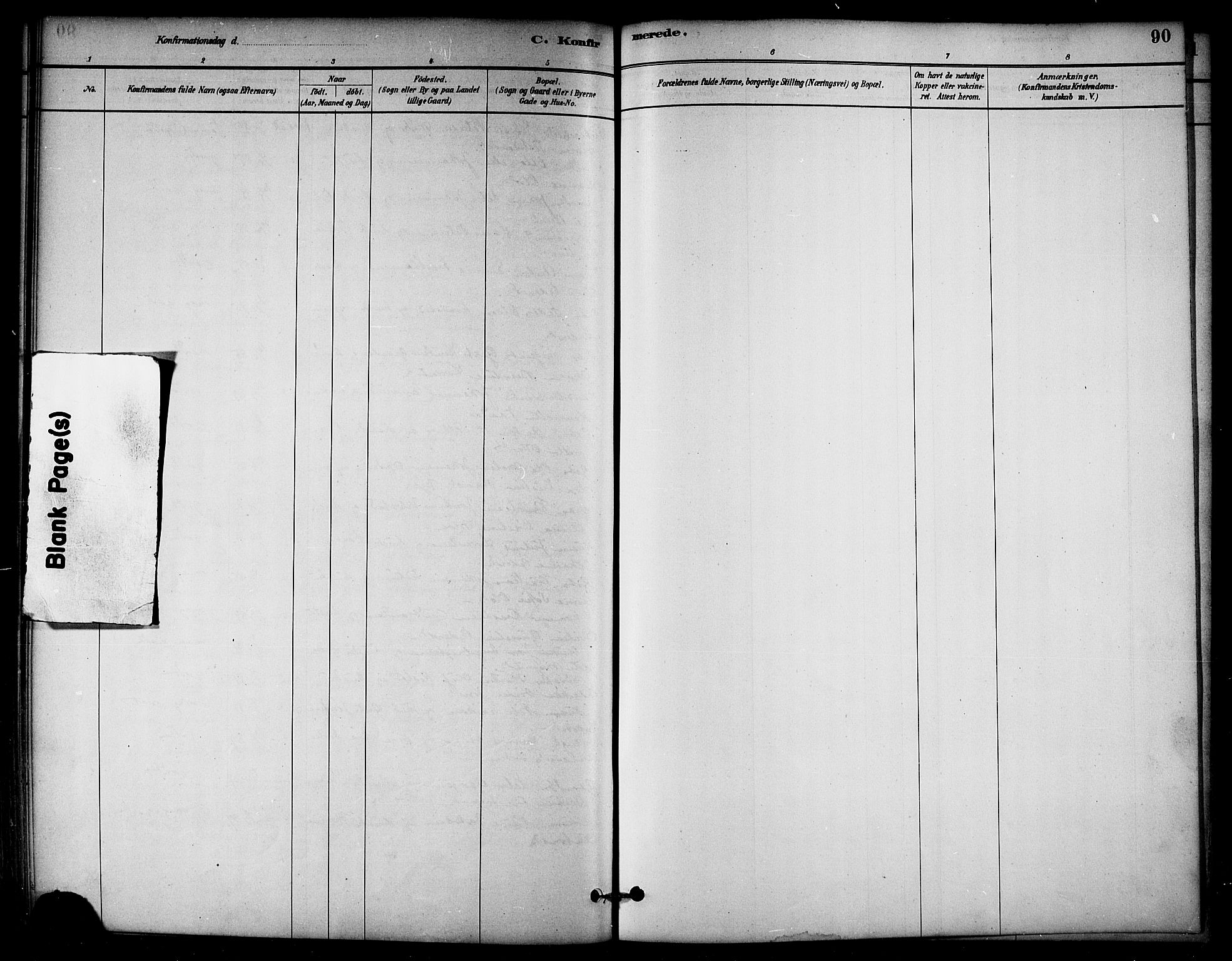 Ministerialprotokoller, klokkerbøker og fødselsregistre - Nord-Trøndelag, SAT/A-1458/766/L0563: Parish register (official) no. 767A01, 1881-1899, p. 90