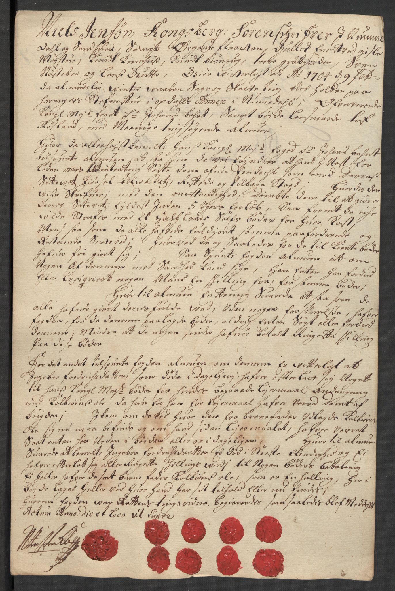 Rentekammeret inntil 1814, Reviderte regnskaper, Fogderegnskap, RA/EA-4092/R24/L1581: Fogderegnskap Numedal og Sandsvær, 1703, p. 236