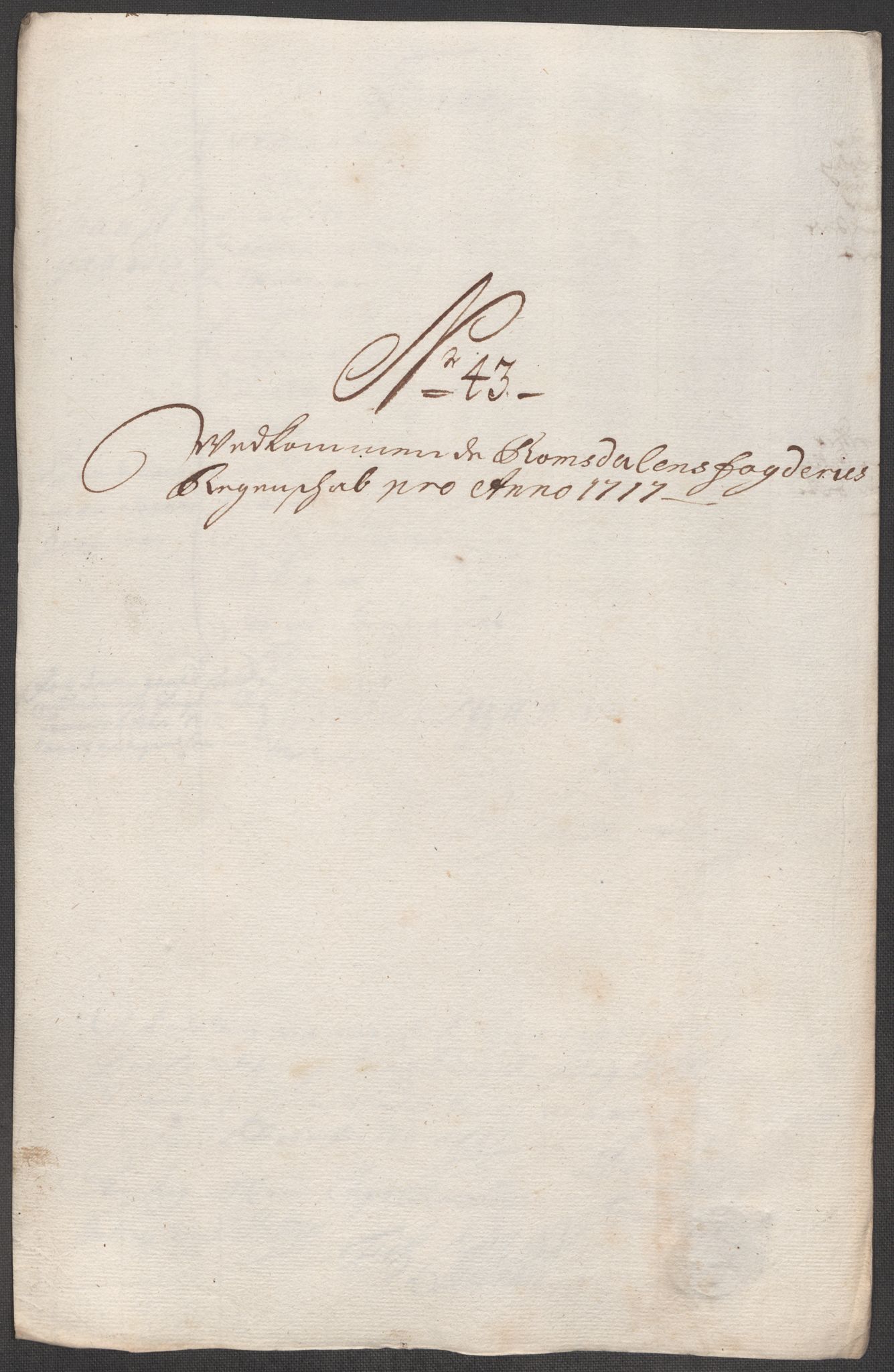 Rentekammeret inntil 1814, Reviderte regnskaper, Fogderegnskap, RA/EA-4092/R55/L3664: Fogderegnskap Romsdal, 1717, p. 227