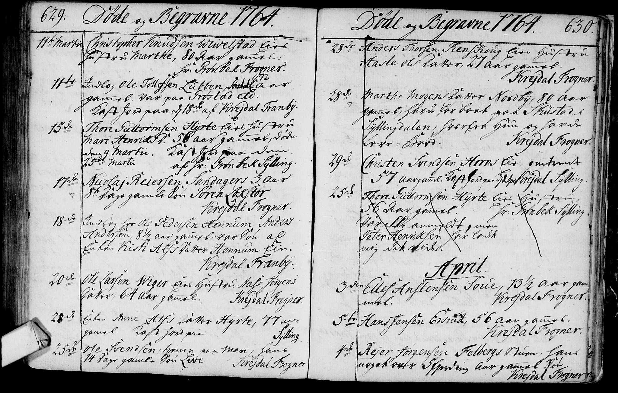 Lier kirkebøker, AV/SAKO-A-230/F/Fa/L0004: Parish register (official) no. I 4, 1749-1764, p. 629-630