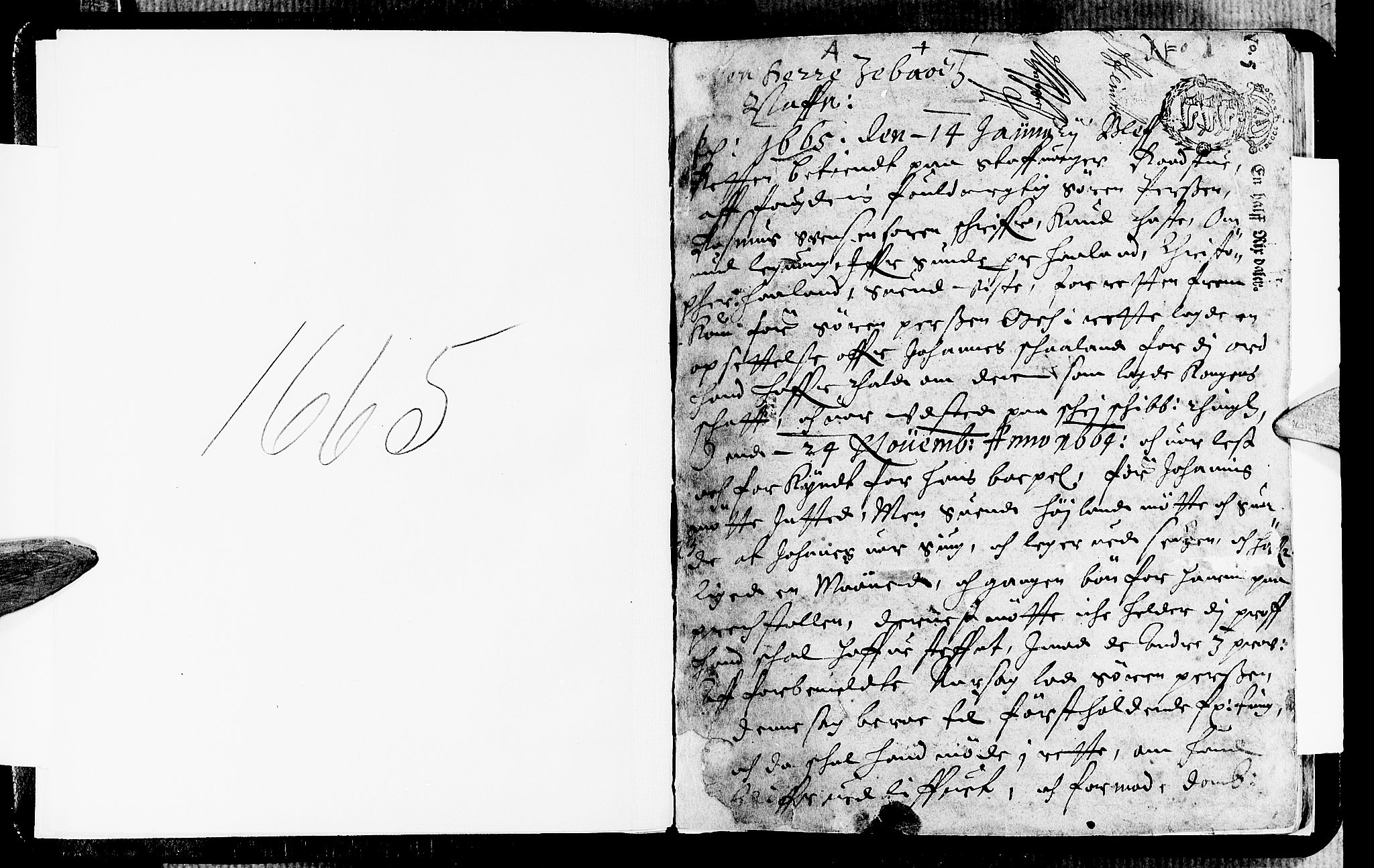 Jæren og Dalane sorenskriveri, AV/SAST-A-100306/3/30/30BA/L0022: TINGBOK, 1665, p. 0b-1a