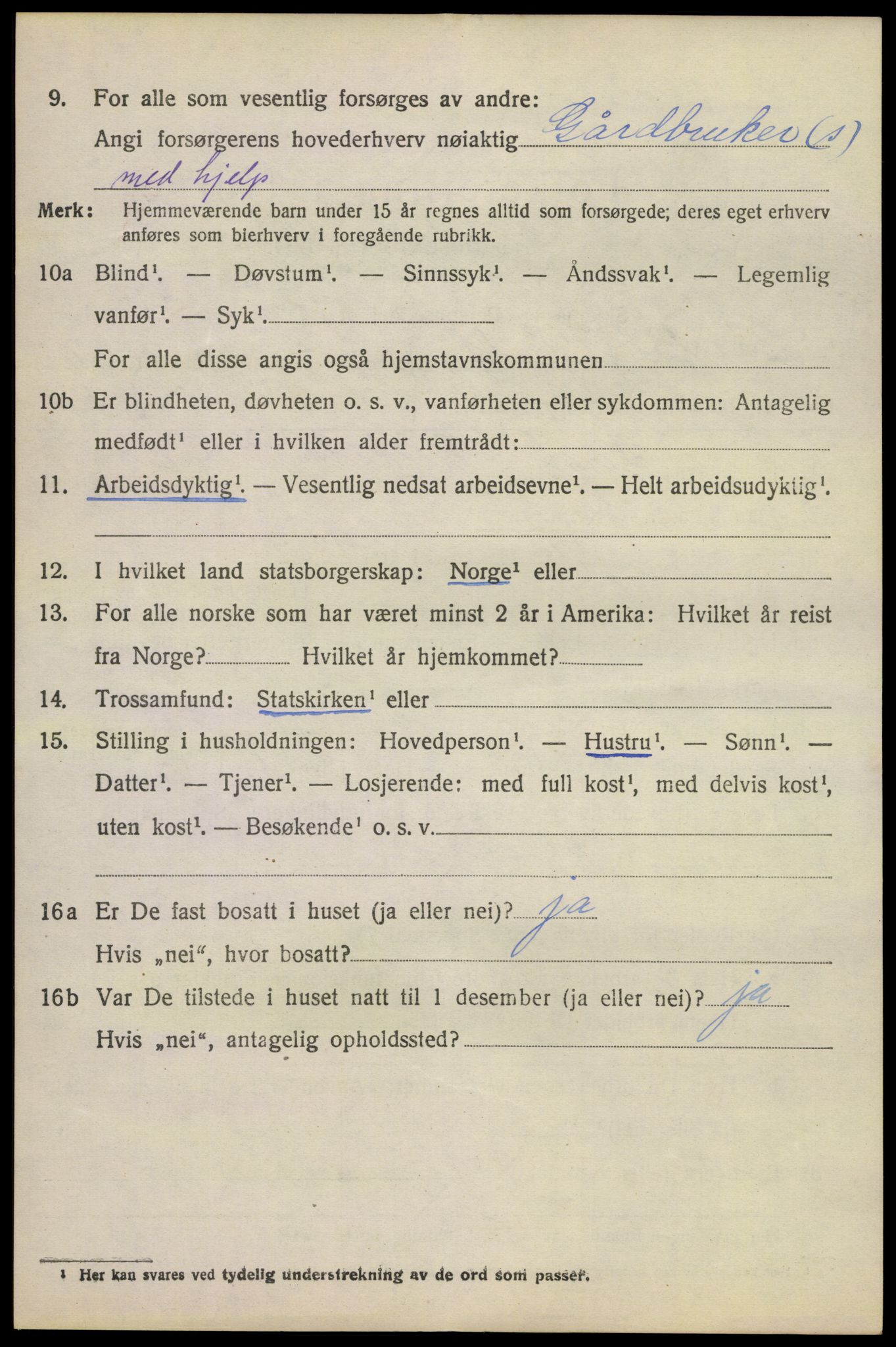 SAKO, 1920 census for Lardal, 1920, p. 2038