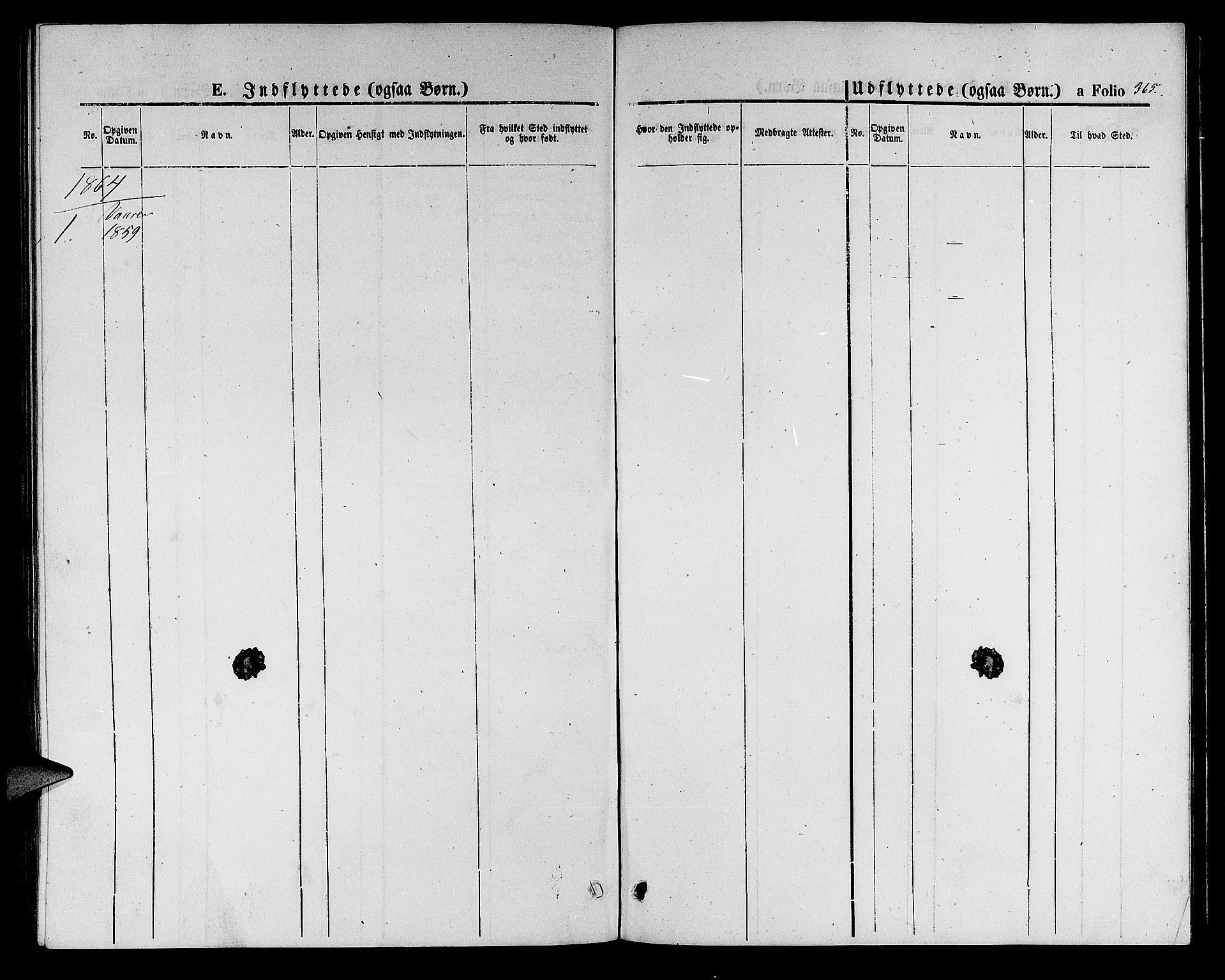 Hå sokneprestkontor, SAST/A-101801/001/30BB/L0001: Parish register (copy) no. B 1, 1854-1883, p. 365