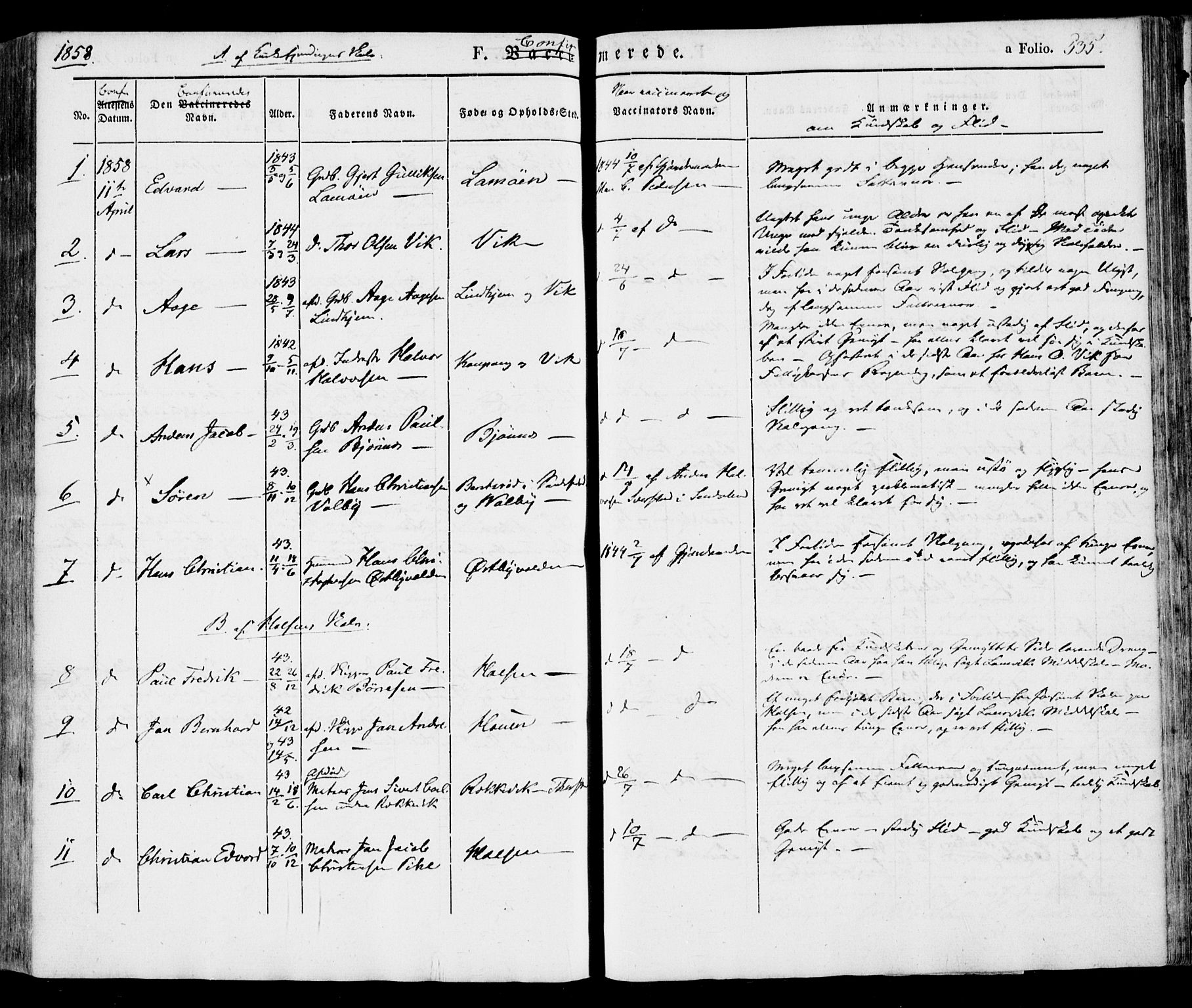 Tjølling kirkebøker, SAKO/A-60/F/Fa/L0006: Parish register (official) no. 6, 1835-1859, p. 535