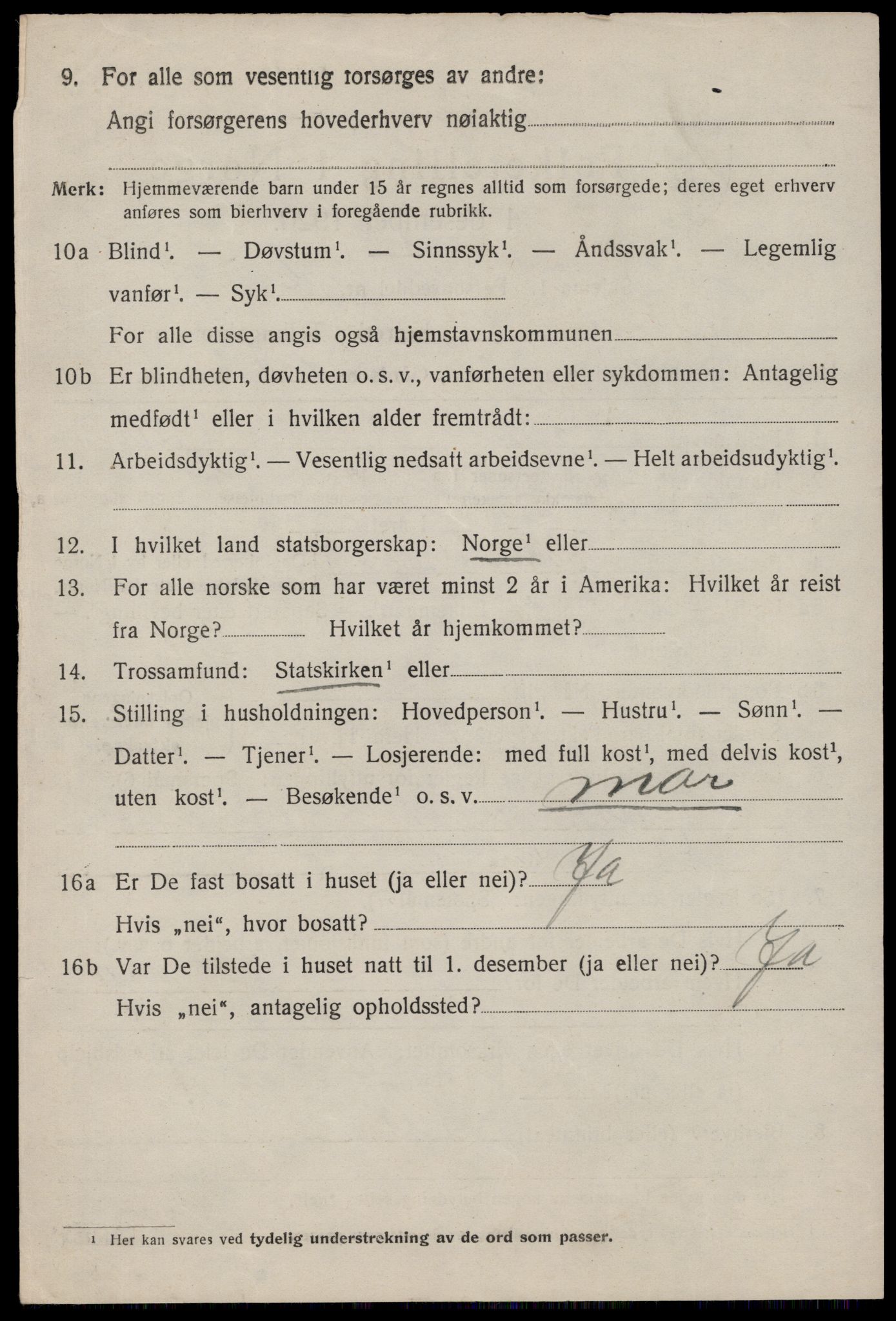 SAST, 1920 census for Åkra, 1920, p. 6819