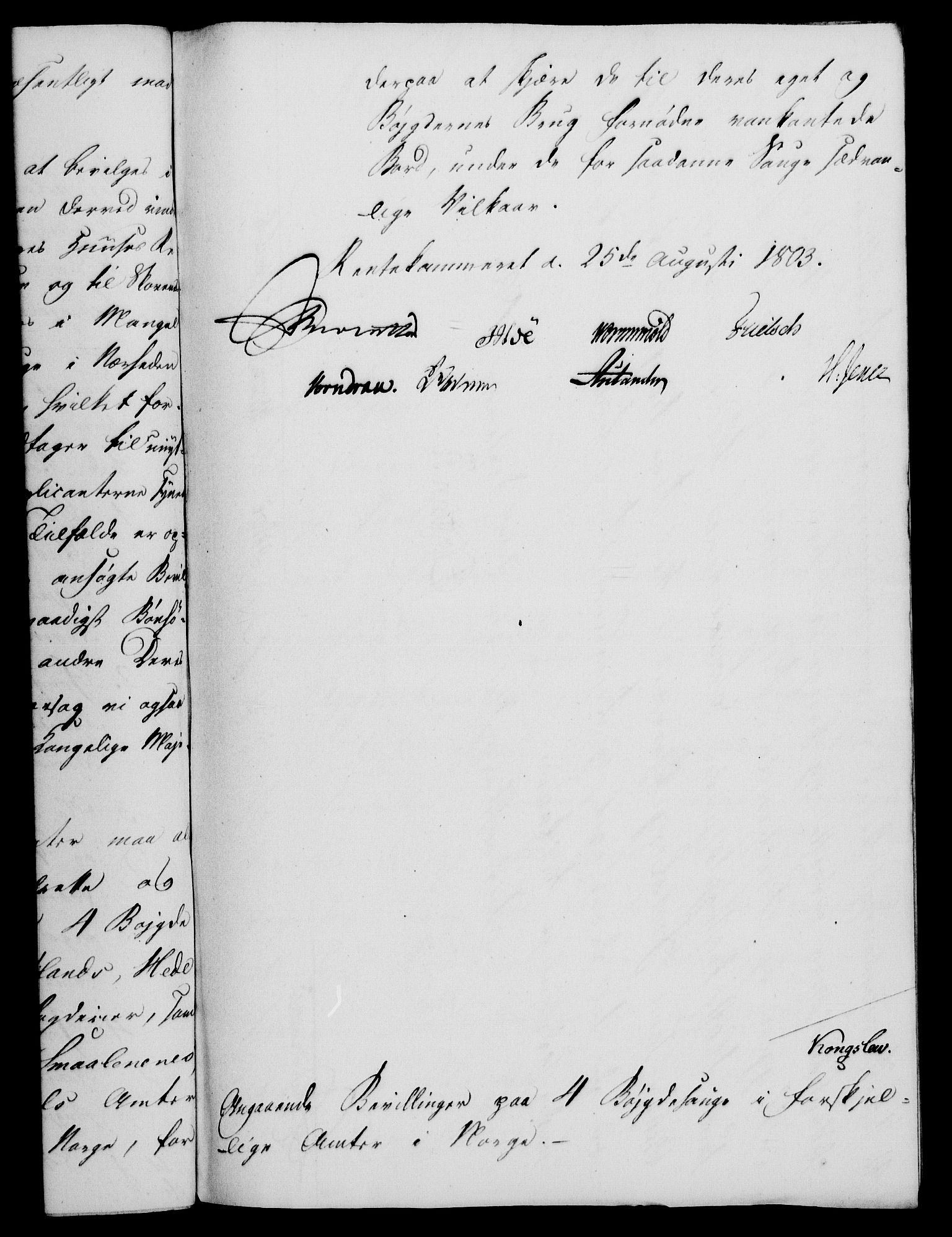 Rentekammeret, Kammerkanselliet, RA/EA-3111/G/Gf/Gfa/L0085: Norsk relasjons- og resolusjonsprotokoll (merket RK 52.85), 1803, p. 787
