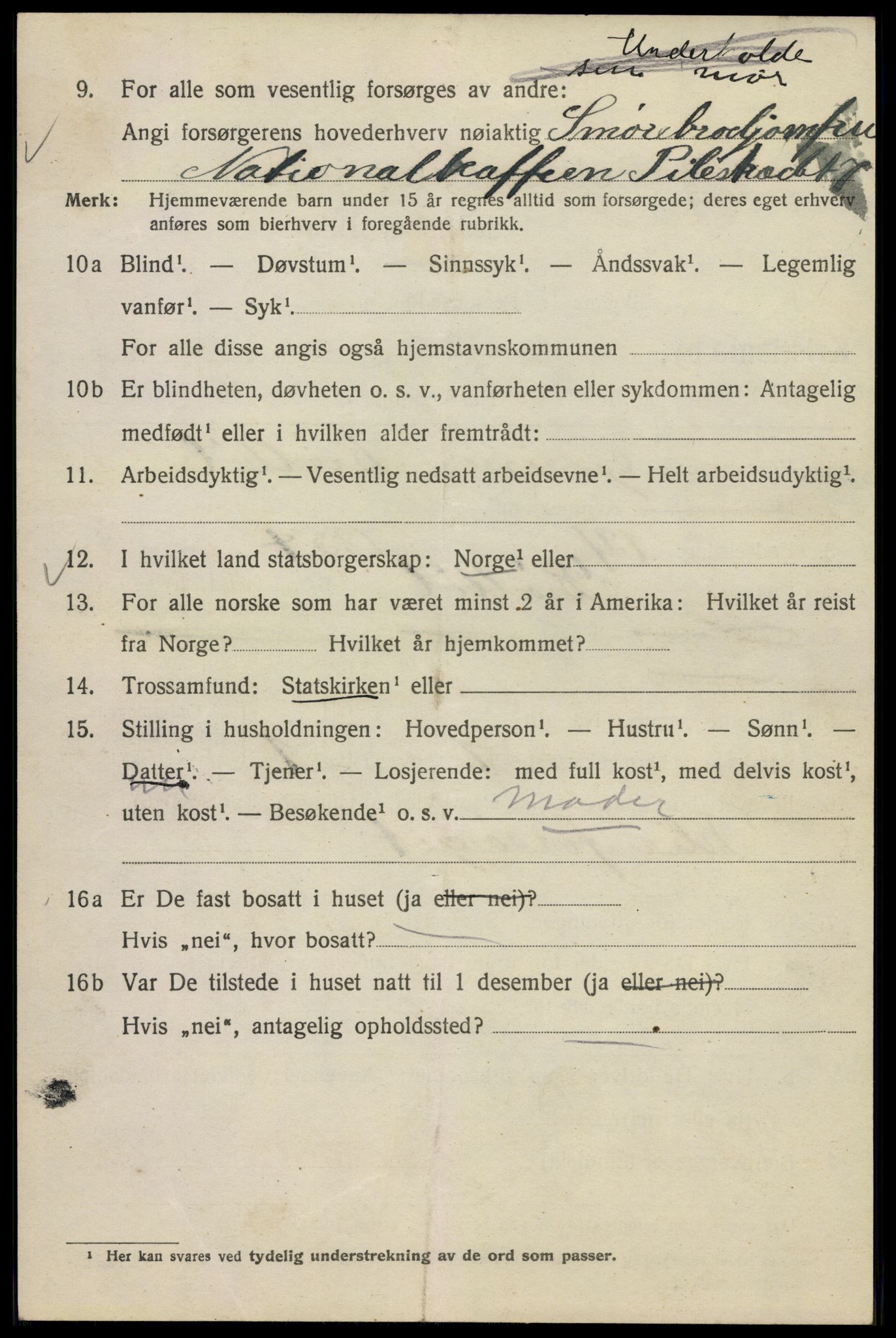 SAO, 1920 census for Kristiania, 1920, p. 577210