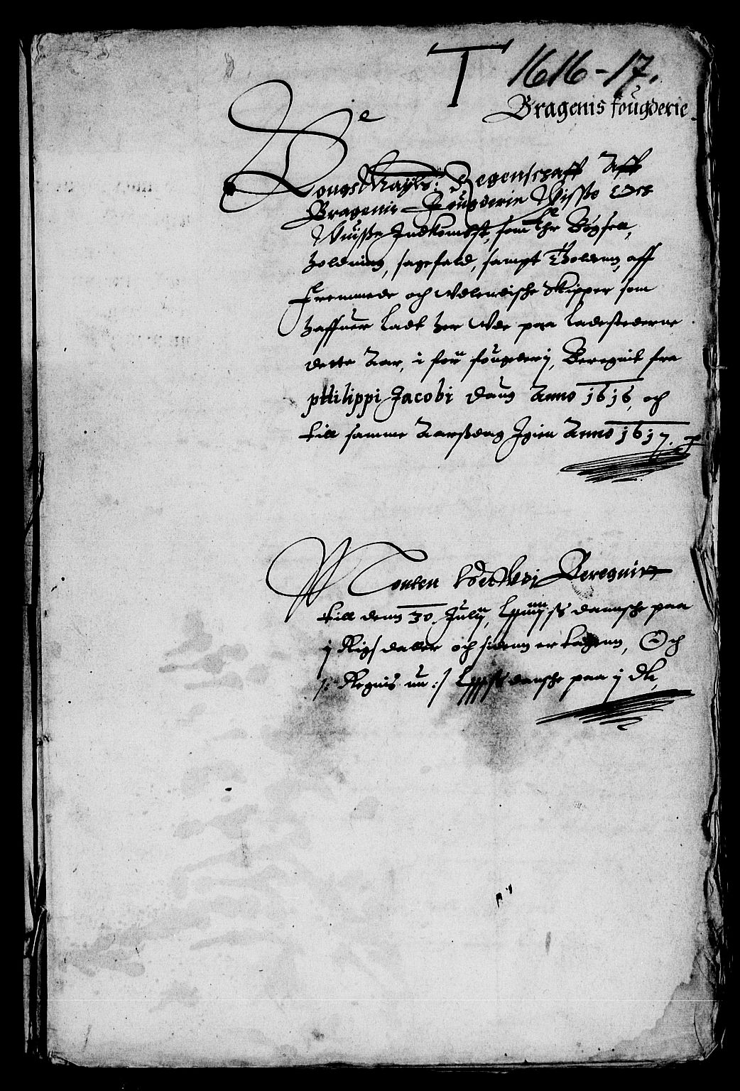Rentekammeret inntil 1814, Reviderte regnskaper, Lensregnskaper, AV/RA-EA-5023/R/Rb/Rba/L0039: Akershus len, 1616-1617