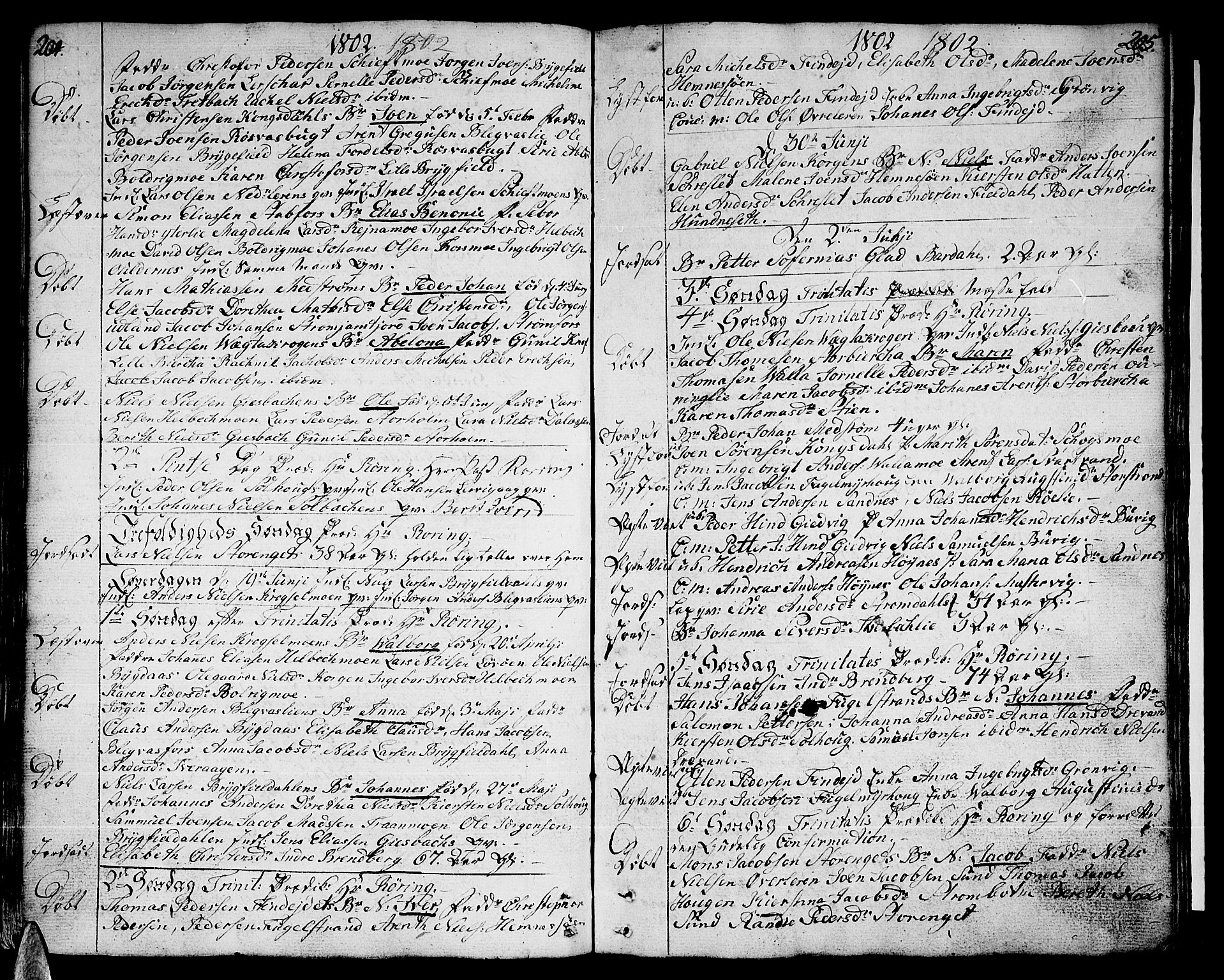Ministerialprotokoller, klokkerbøker og fødselsregistre - Nordland, SAT/A-1459/825/L0349: Parish register (official) no. 825A05 /1, 1789-1806, p. 204-205