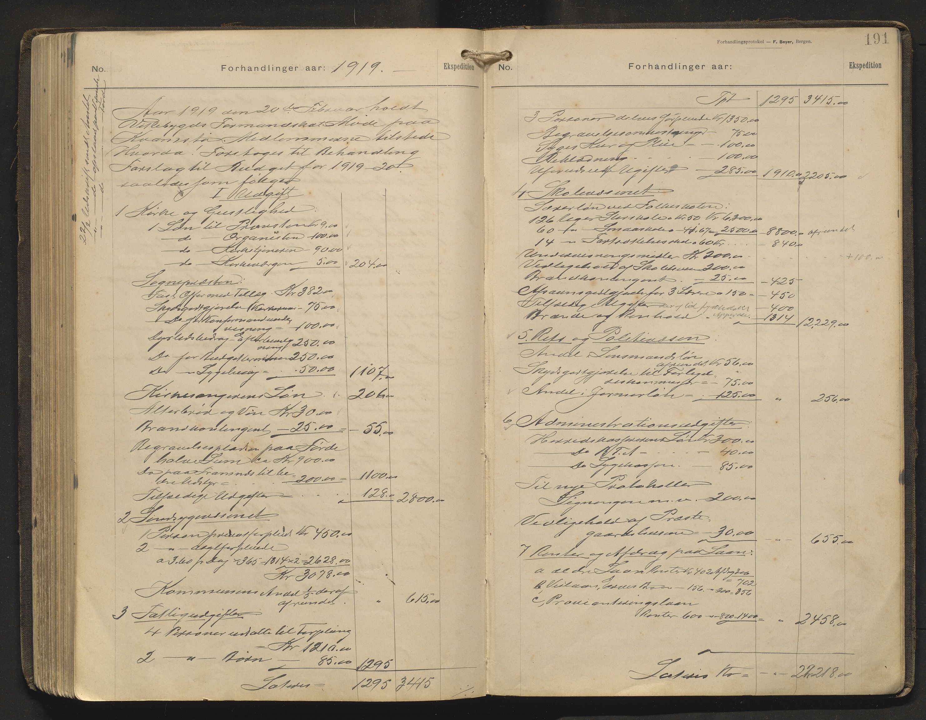 Vikebygd kommune. Formannskapet, IKAH/1215-021/A/Aa/L0001: Møtebok for Vikebygd formannskap og heradsstyre, 1902-1919, p. 191