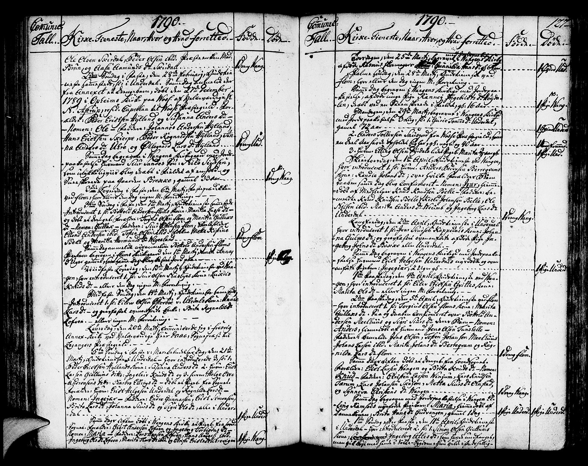 Aurland sokneprestembete, AV/SAB-A-99937/H/Ha/Haa/L0004: Parish register (official) no. A 4, 1756-1801, p. 127