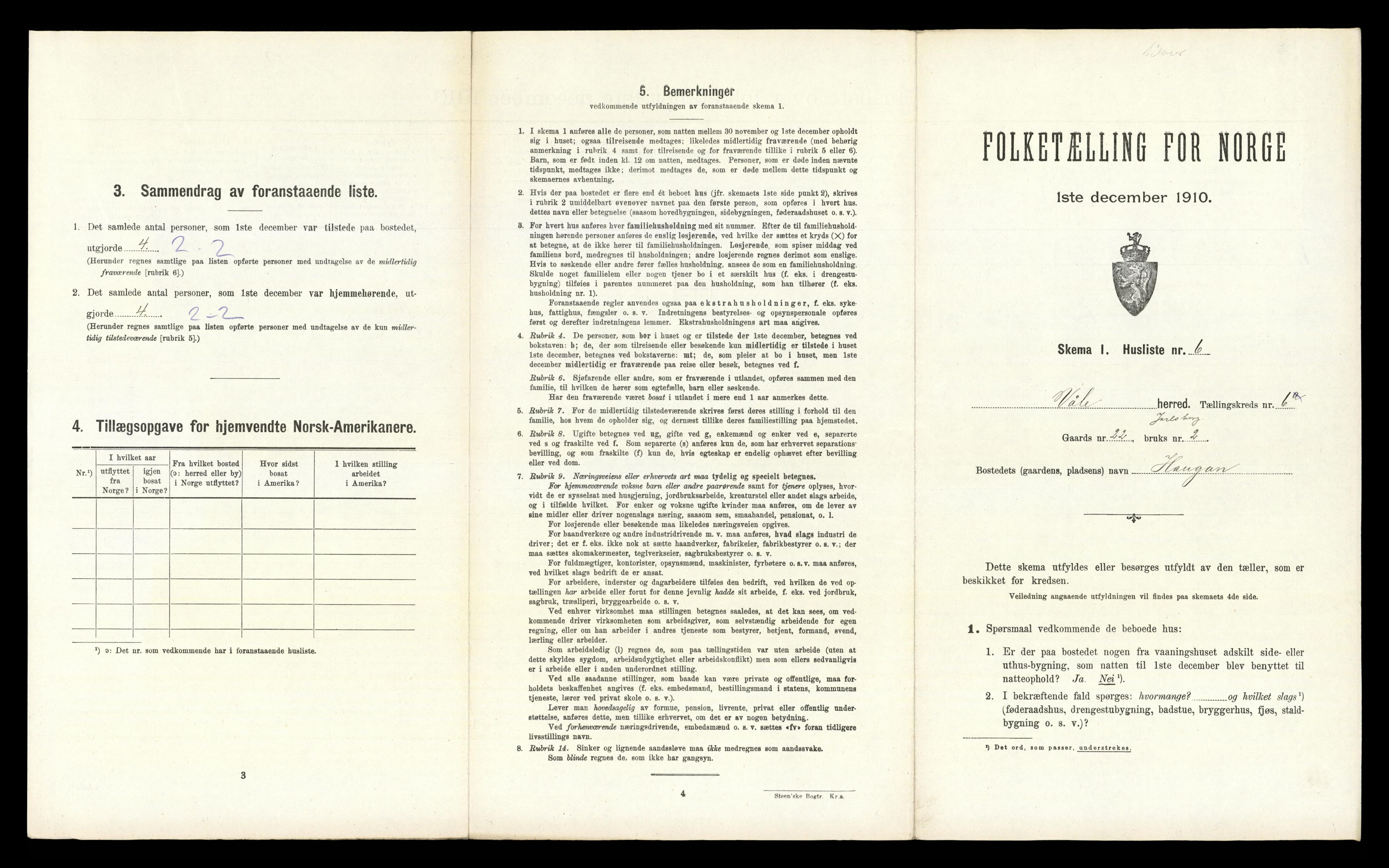 RA, 1910 census for Våle, 1910, p. 742