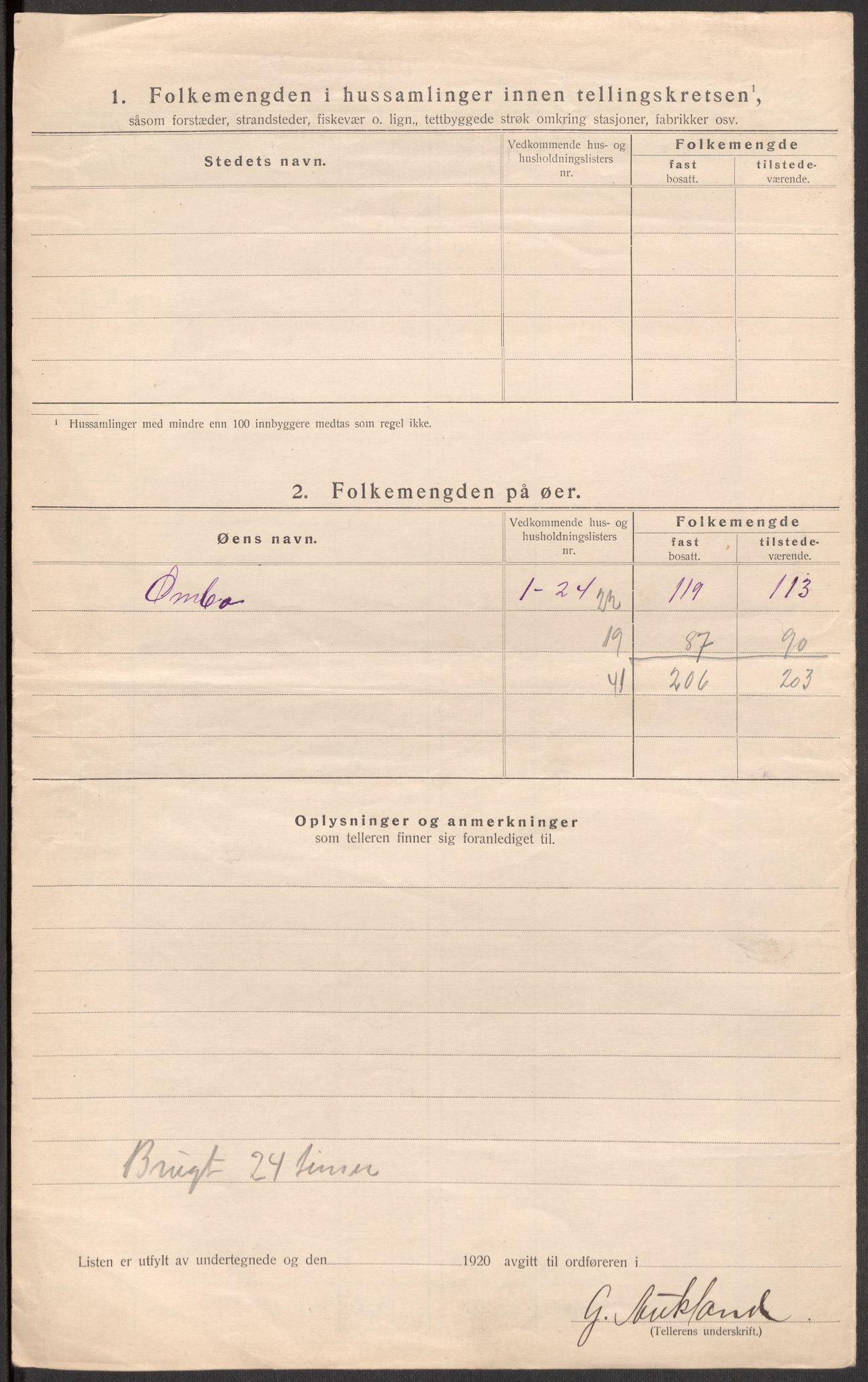 SAST, 1920 census for Hjelmeland, 1920, p. 25