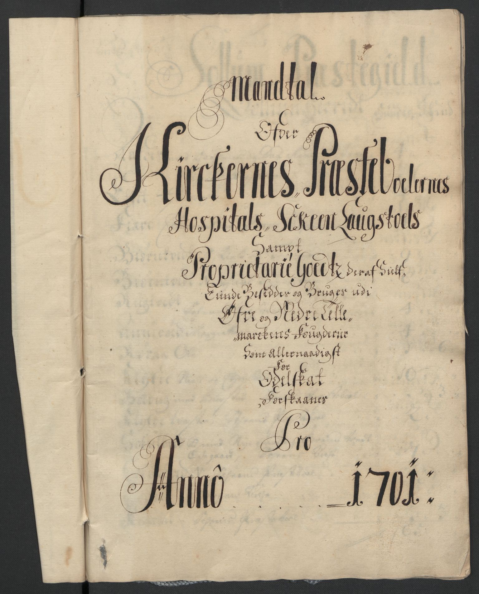 Rentekammeret inntil 1814, Reviderte regnskaper, Fogderegnskap, AV/RA-EA-4092/R36/L2105: Fogderegnskap Øvre og Nedre Telemark og Bamble, 1701, p. 219