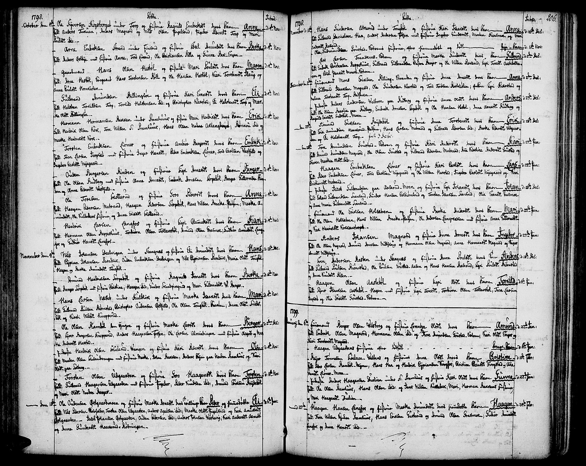 Vinger prestekontor, AV/SAH-PREST-024/H/Ha/Haa/L0004: Parish register (official) no. 4, 1766-1813, p. 205-206