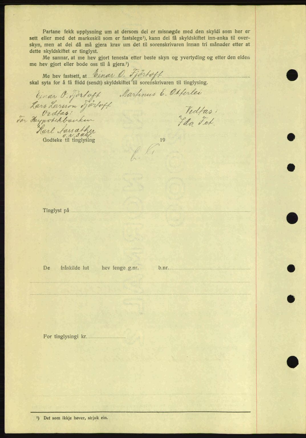 Nordre Sunnmøre sorenskriveri, AV/SAT-A-0006/1/2/2C/2Ca: Mortgage book no. A1, 1936-1936, Diary no: : 854/1936