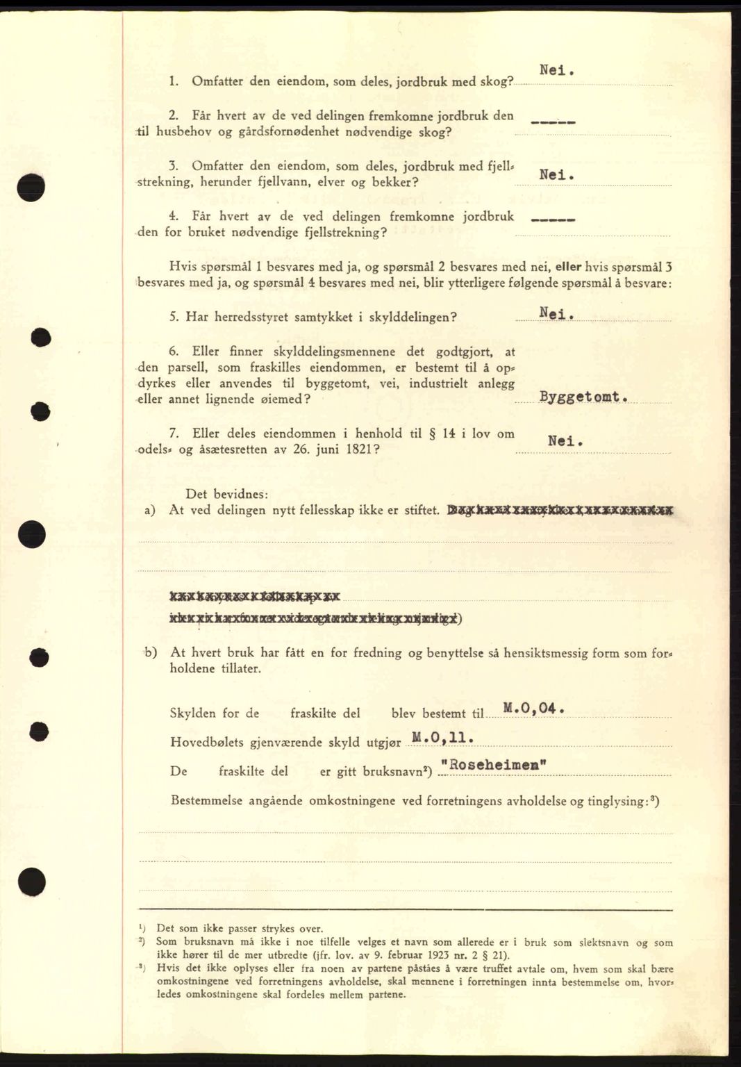 Nordre Sunnmøre sorenskriveri, AV/SAT-A-0006/1/2/2C/2Ca: Mortgage book no. A10, 1940-1941, Diary no: : 6/1941