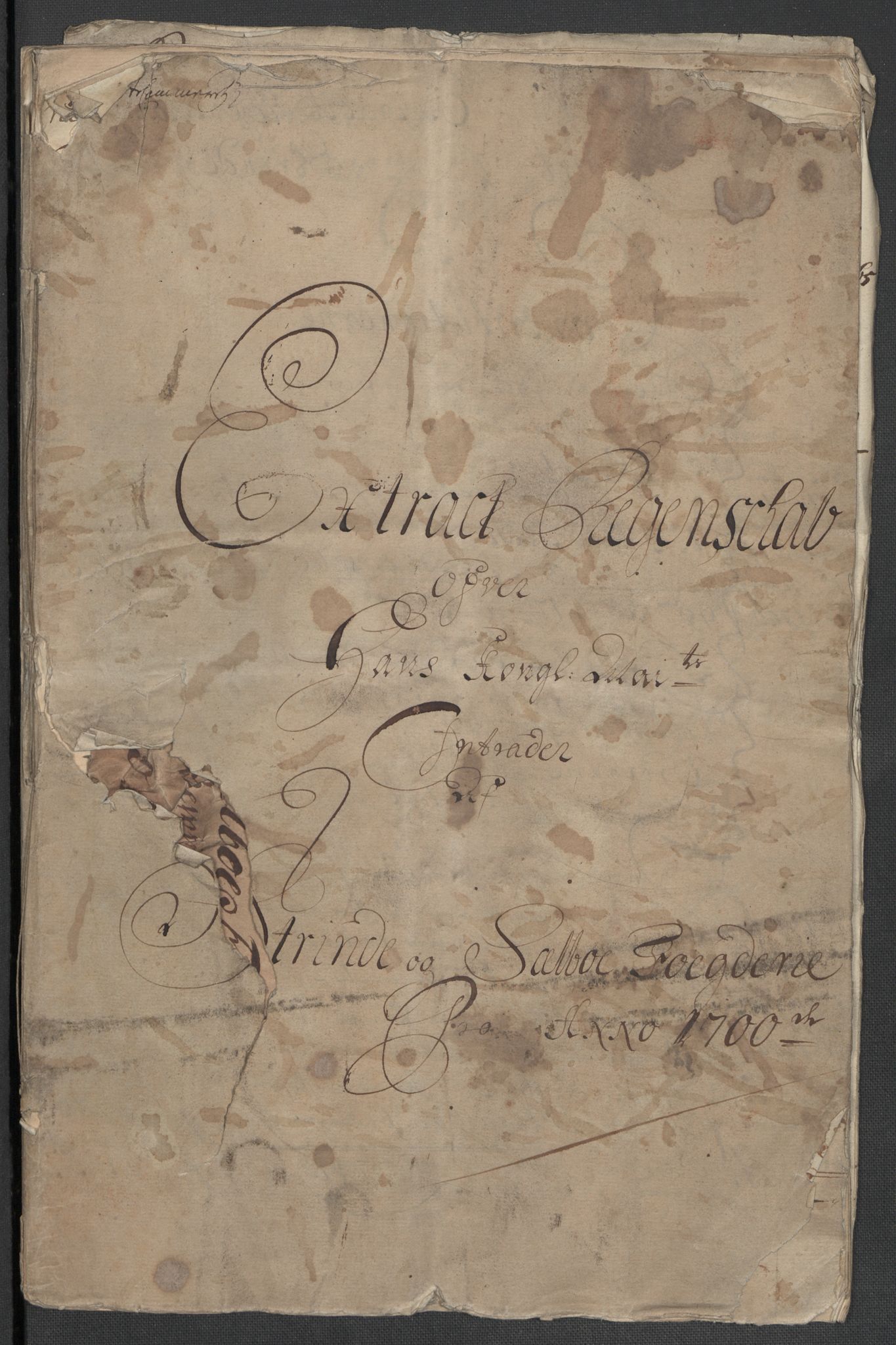 Rentekammeret inntil 1814, Reviderte regnskaper, Fogderegnskap, AV/RA-EA-4092/R61/L4107: Fogderegnskap Strinda og Selbu, 1698-1700, p. 312