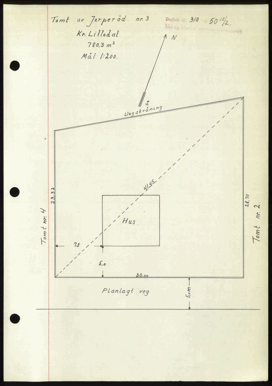 Idd og Marker sorenskriveri, AV/SAO-A-10283/G/Gb/Gbb/L0013: Mortgage book no. A13, 1949-1950, Diary no: : 310/1950