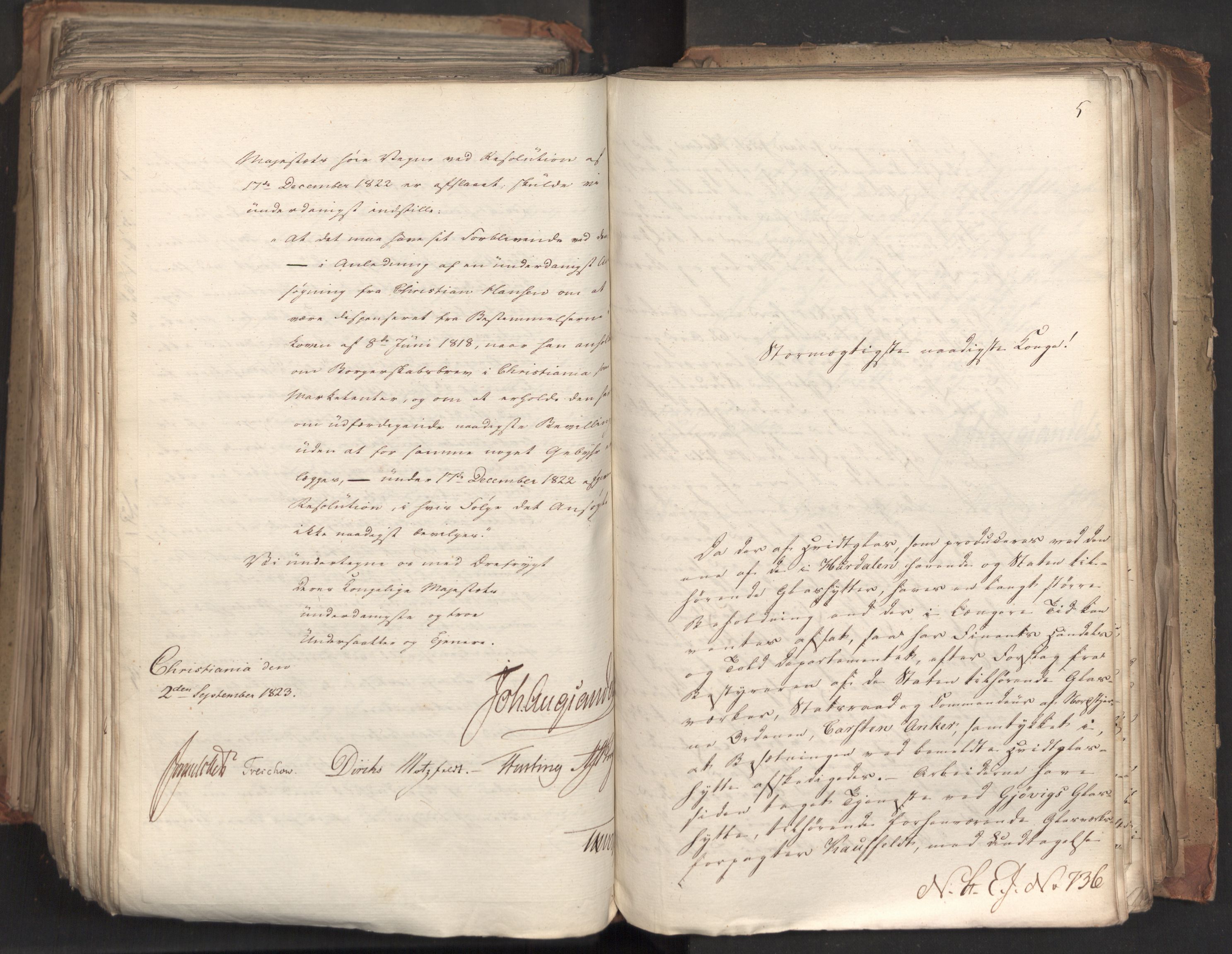 Statsrådsavdelingen i Stockholm, AV/RA-S-1003/D/Da/L0035: Regjeringsinnstillinger nr. 541-840, 1823, p. 534