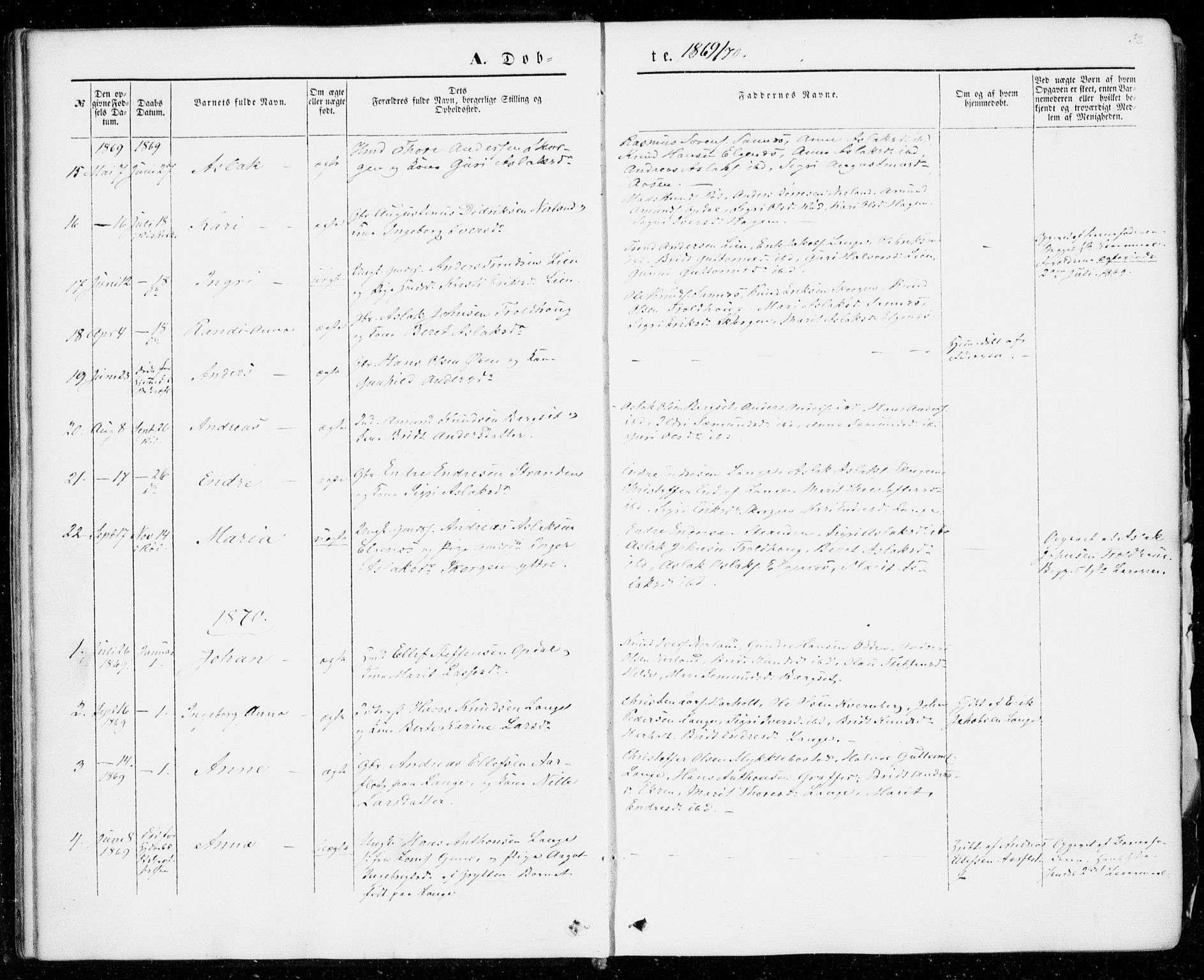Ministerialprotokoller, klokkerbøker og fødselsregistre - Møre og Romsdal, SAT/A-1454/554/L0643: Parish register (official) no. 554A01, 1846-1879, p. 32