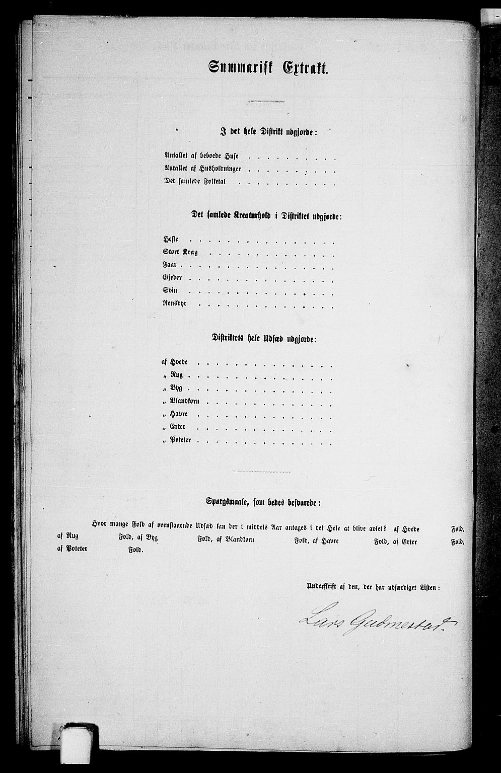 RA, 1865 census for Hå, 1865, p. 47