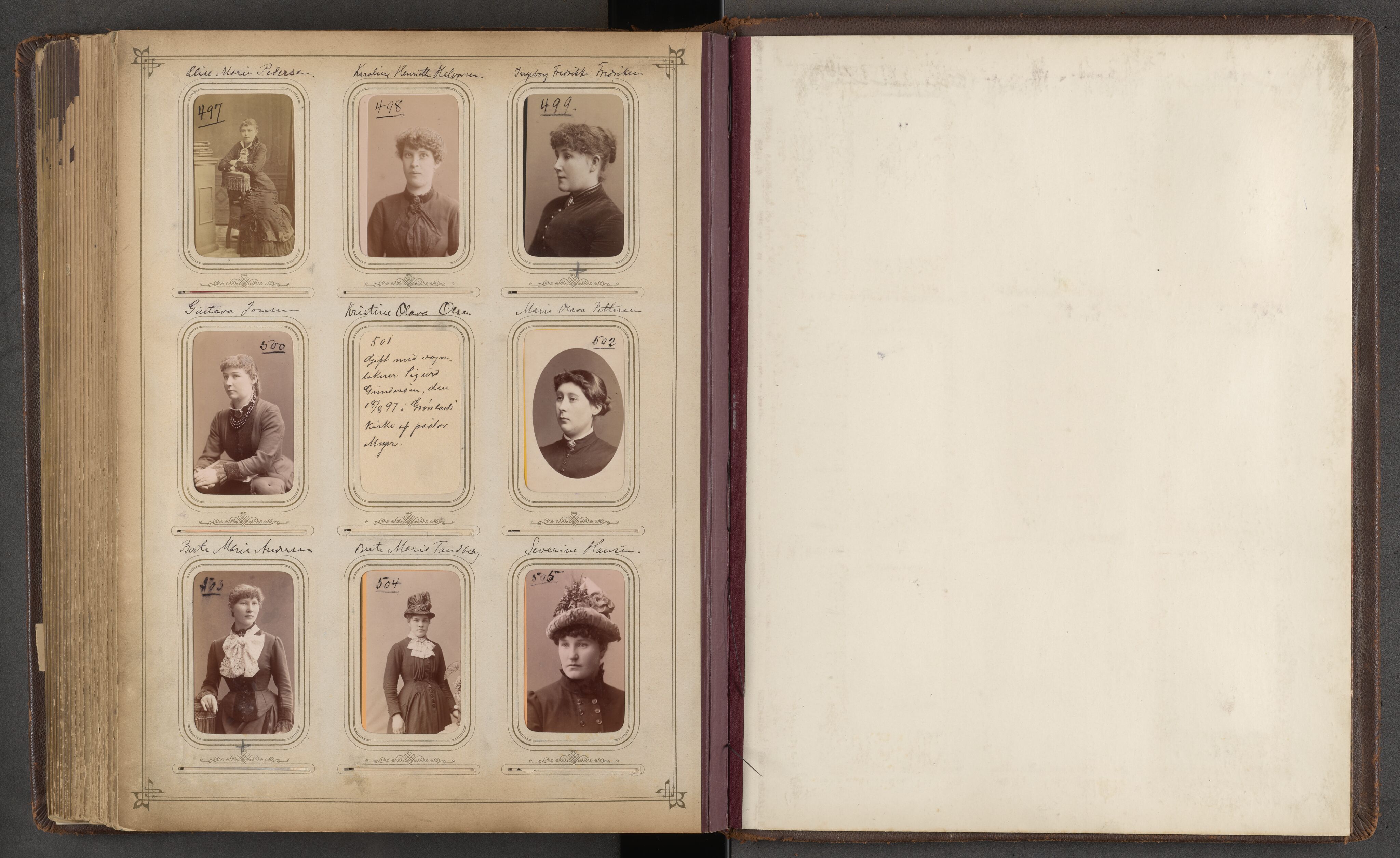 Oslo politikammer, Sedelighetsavdelingen, AV/SAO-A-11437/U/L0001: Fotografialbum, 1880-1900