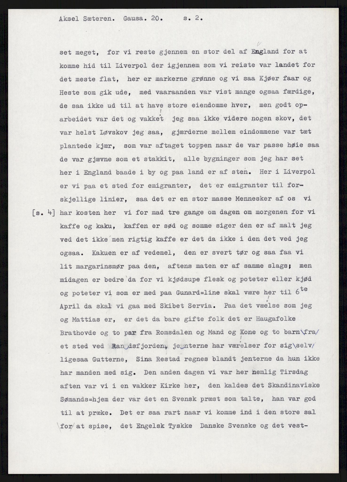 Samlinger til kildeutgivelse, Amerikabrevene, RA/EA-4057/F/L0015: Innlån fra Oppland: Sæteren - Vigerust, 1838-1914, p. 149