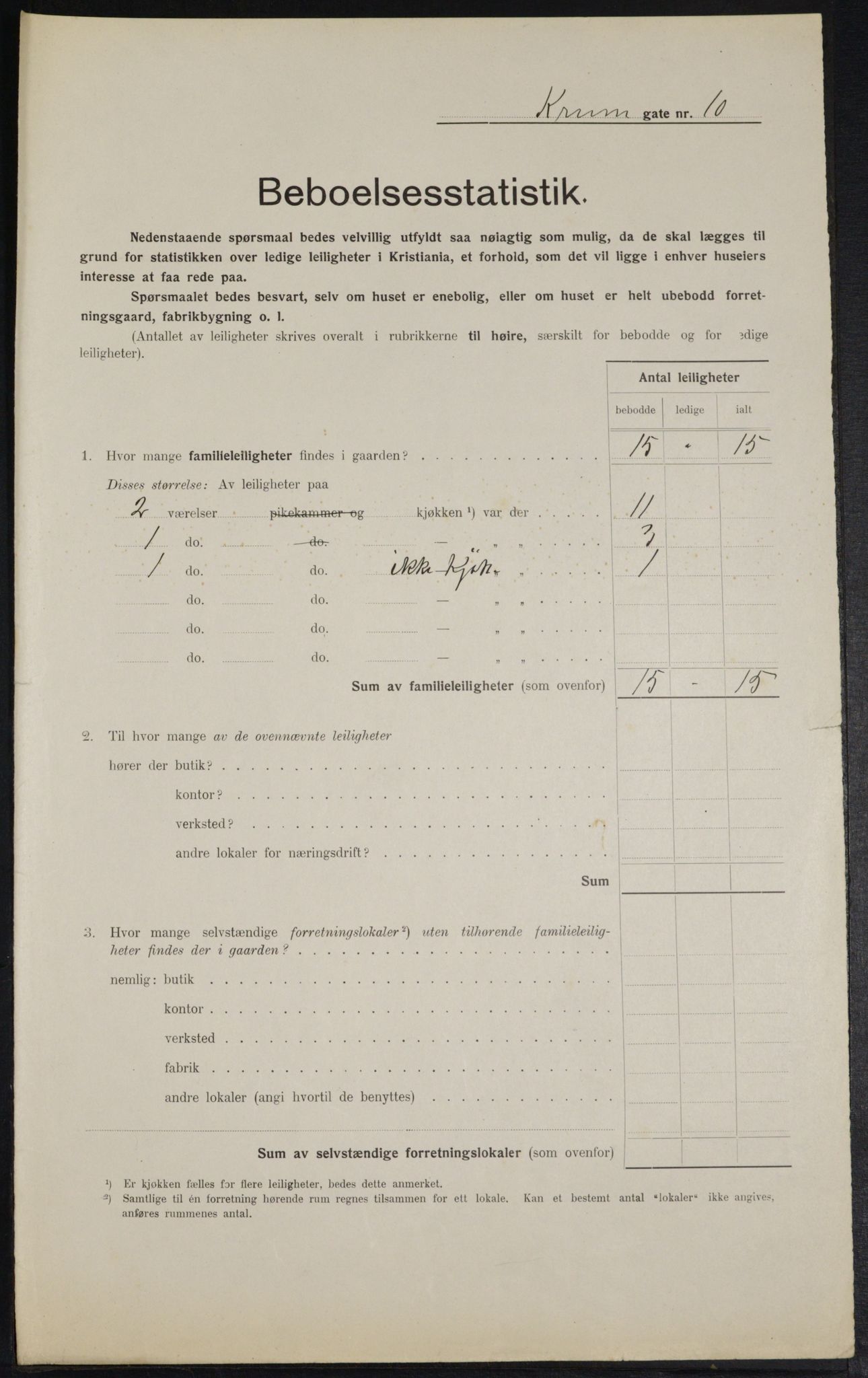 OBA, Municipal Census 1914 for Kristiania, 1914, p. 54845