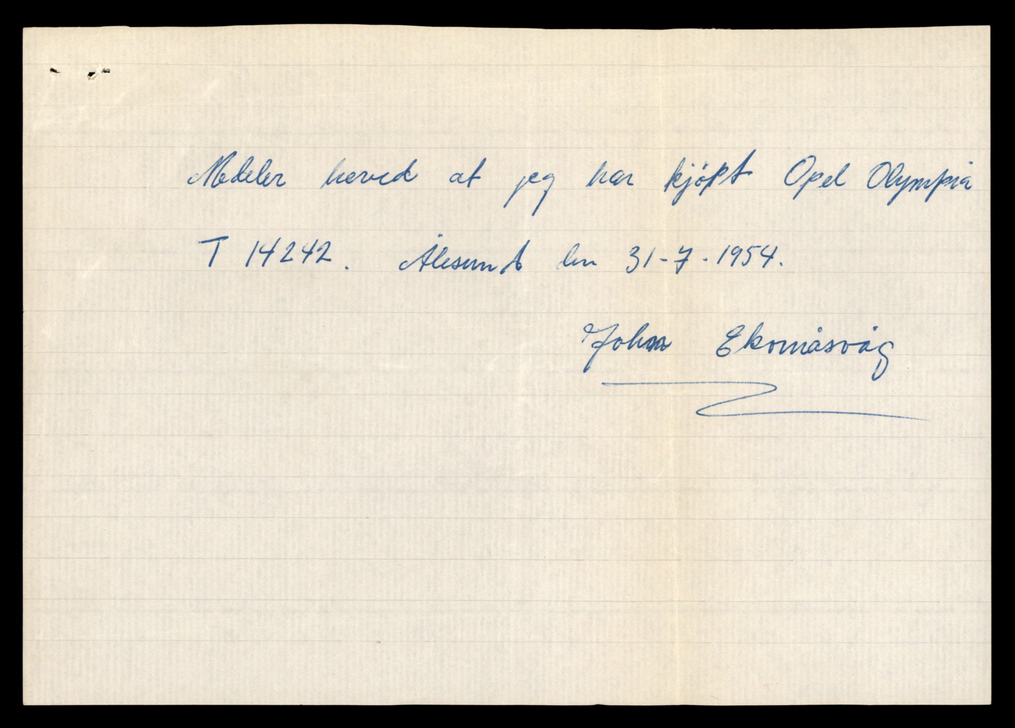 Møre og Romsdal vegkontor - Ålesund trafikkstasjon, AV/SAT-A-4099/F/Fe/L0044: Registreringskort for kjøretøy T 14205 - T 14319, 1927-1998, p. 1104