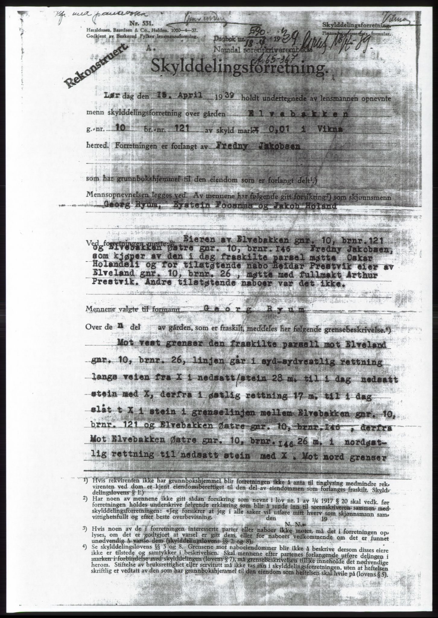 Namdal sorenskriveri, SAT/A-4133/1/2/2C: Mortgage book no. -, 1937-1939, Deed date: 18.04.1939