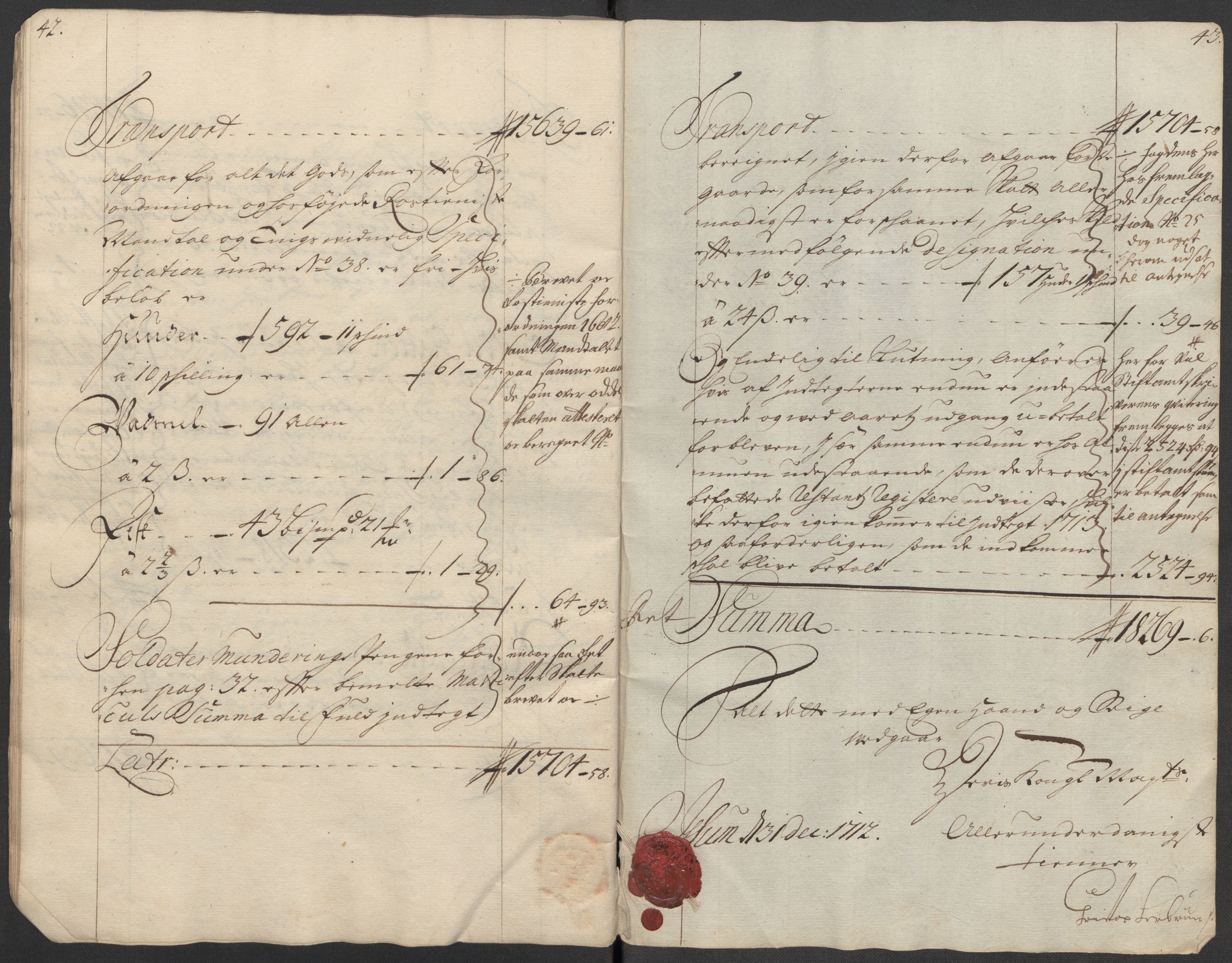 Rentekammeret inntil 1814, Reviderte regnskaper, Fogderegnskap, AV/RA-EA-4092/R17/L1181: Fogderegnskap Gudbrandsdal, 1712, p. 26