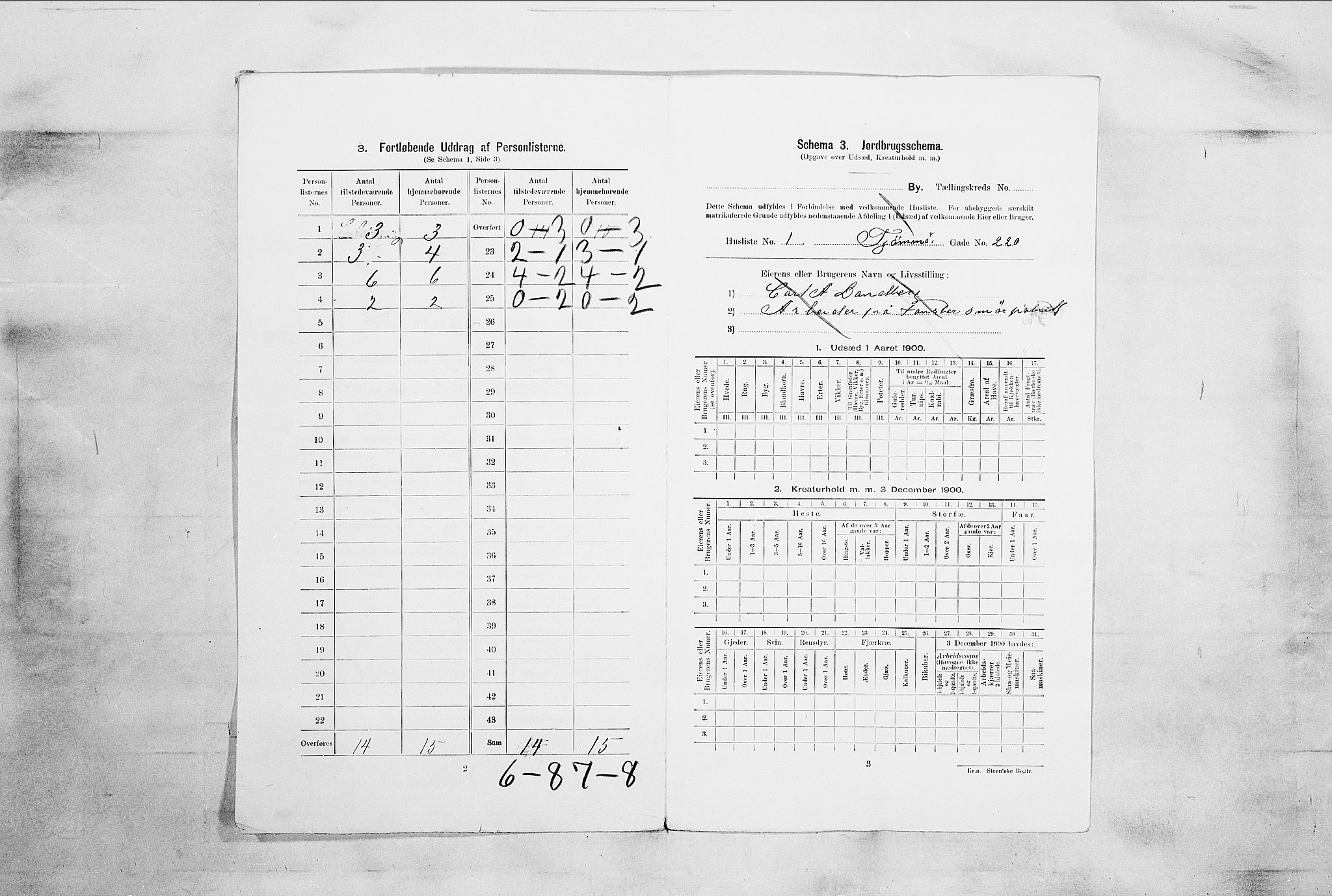 RA, 1900 census for Tønsberg, 1900, p. 2370